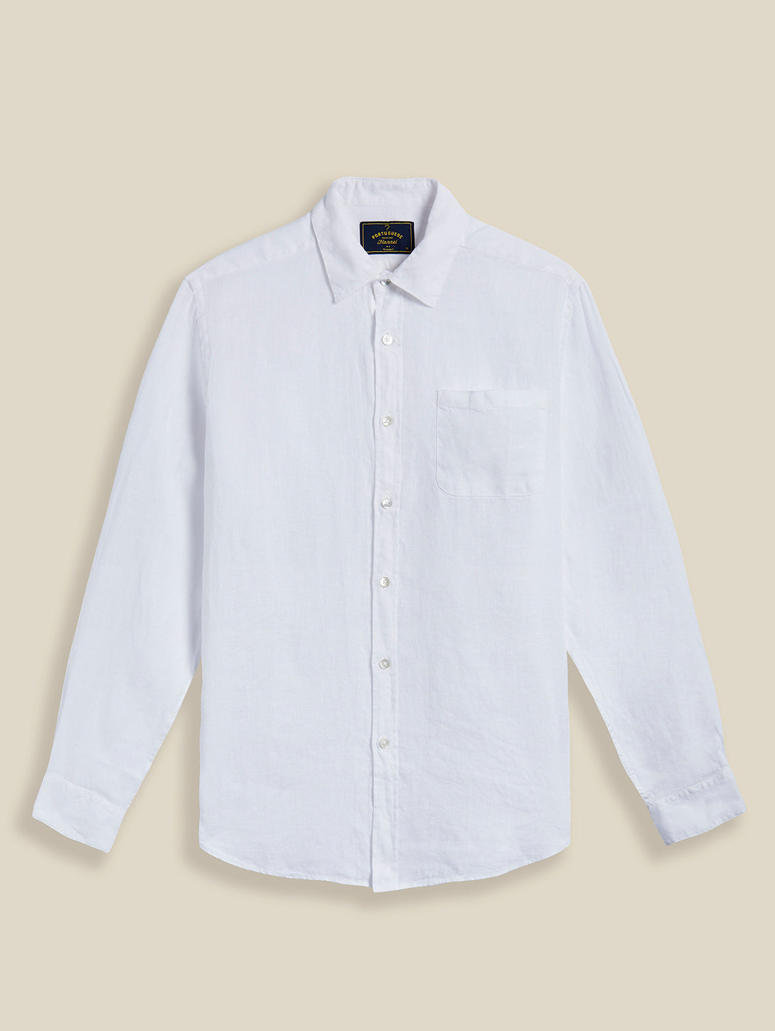 Premium Long Sleeve Linen Shirt for Men - Breathable White Casual Button Down Shirt | Perfect for Office, Travel & Summer Outfits