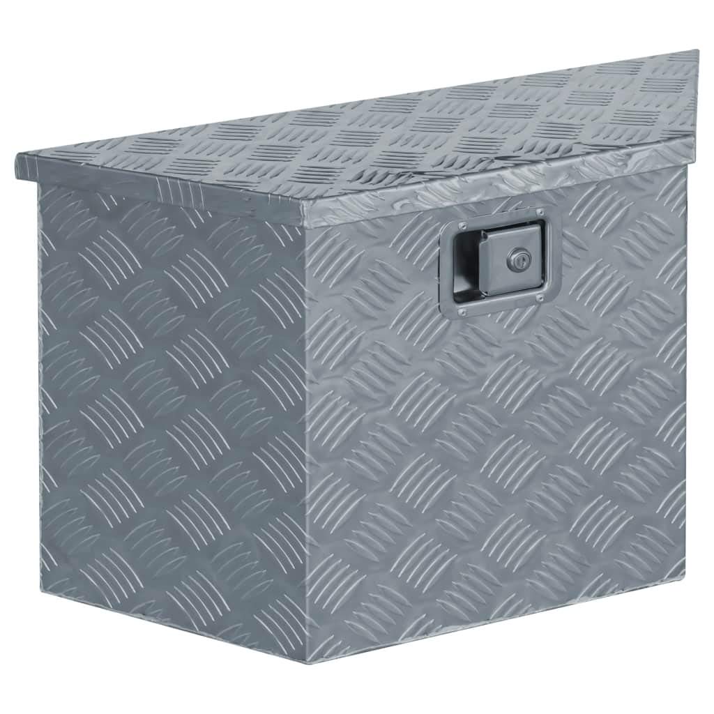 FAMIROSA Heavy Duty Aluminum Underbed Tool Box with Lock & Keys - Secure Storage for Pickup Trucks, ATV, RV, Campers & Trailers - Vehicle, Garage & Camping Organization Solution