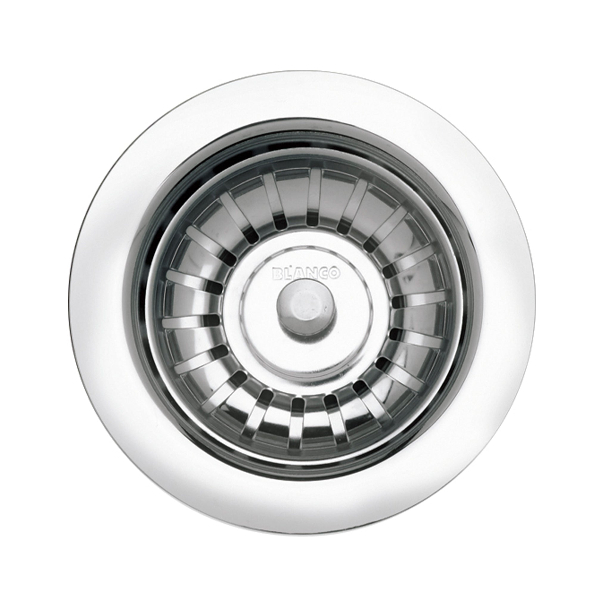 BLANCO Decorative Chrome Basket Strainer - Premium Kitchen Sink Accessory for Draining Pasta, Vegetables & Fruits | Ideal for Home & Restaurant Use