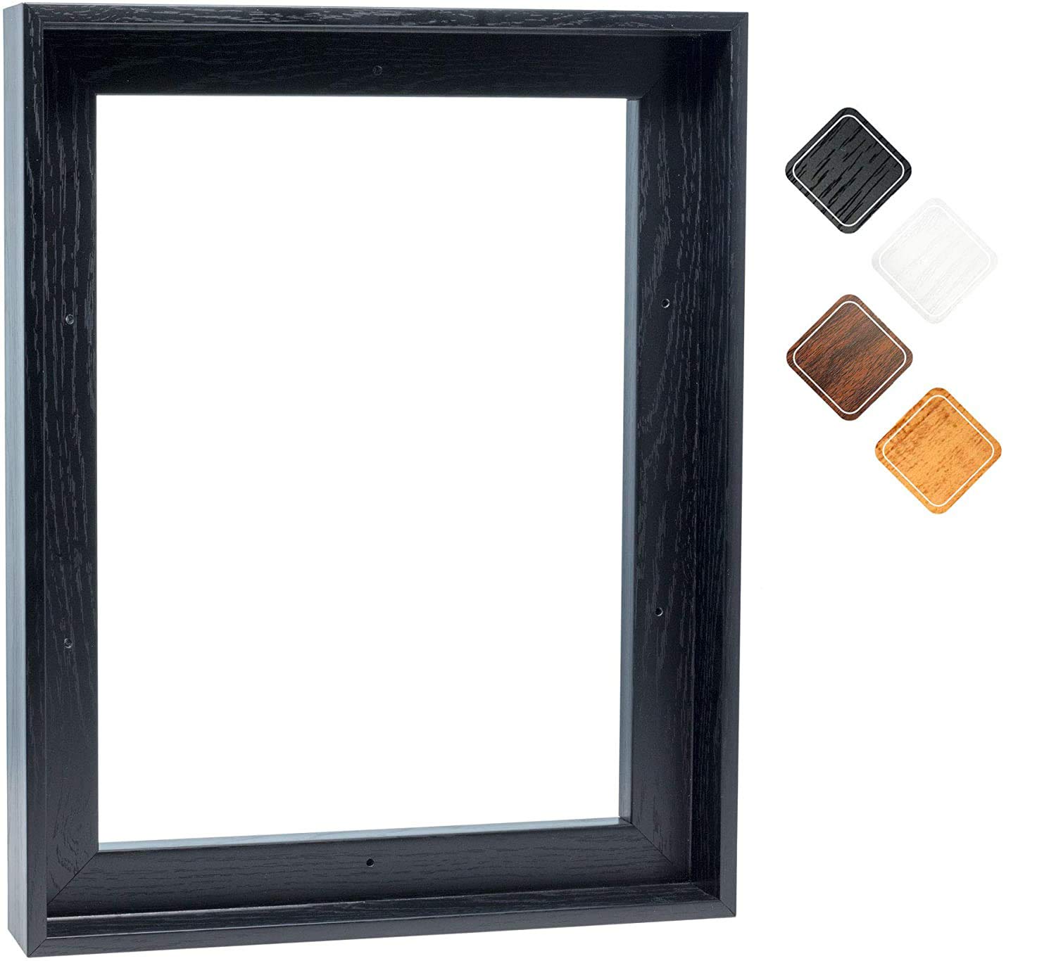 14x16 Inch Black Canvas Floating Frame - Premium Picture Frame for Wall Art, Paintings & Decor | Perfect for Home, Office & Gallery Displays