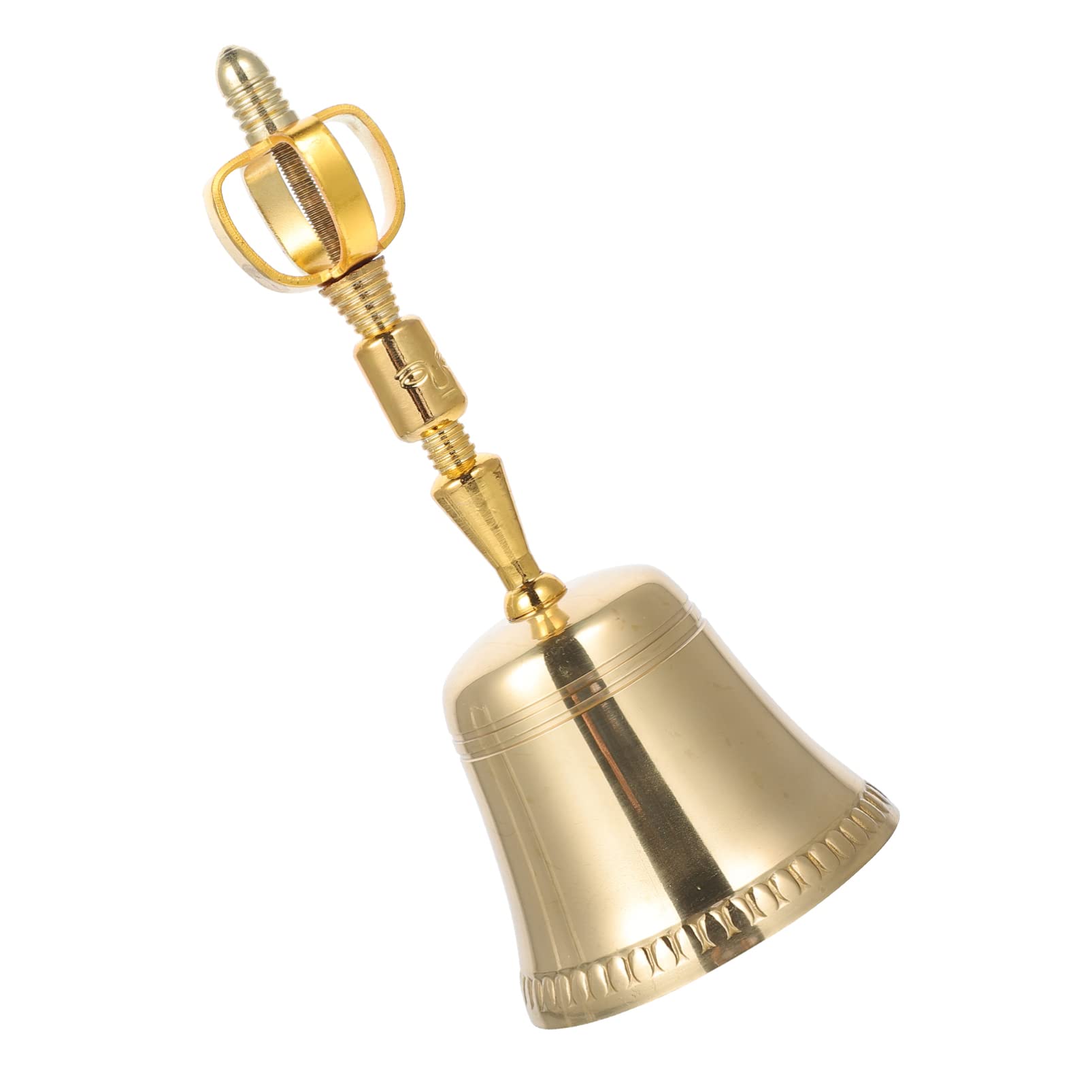 Hemoton Baby Toys Musical Call Bell - Antique Copper Wedding, Dinner, Classroom, Nautical Home Decor, Santa Sleigh Style for Kids & Holiday Decoration