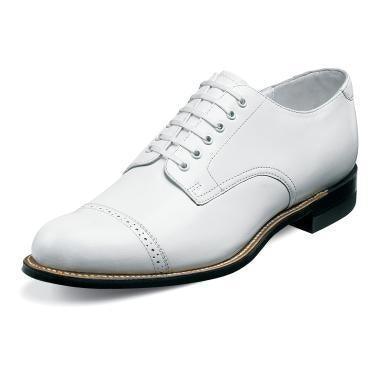 Stacy Adams Madison Men's Dress Shoes in White - Classic Formal & Business Attire for Weddings, Office & Special Occasions