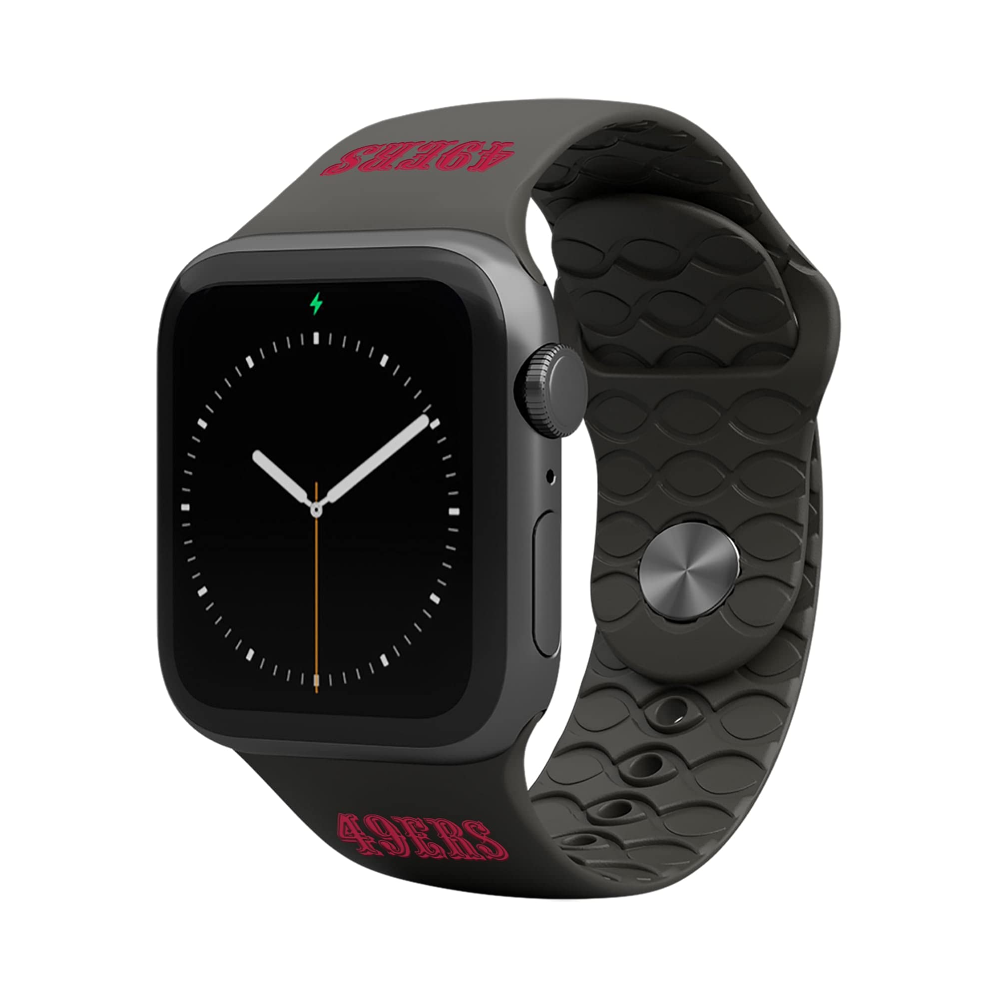 Groove Life NFL 38mm 40mm Engraved Silicone Watch Band - Durable Sports Wristband for Football Fans & Game Day Outfits