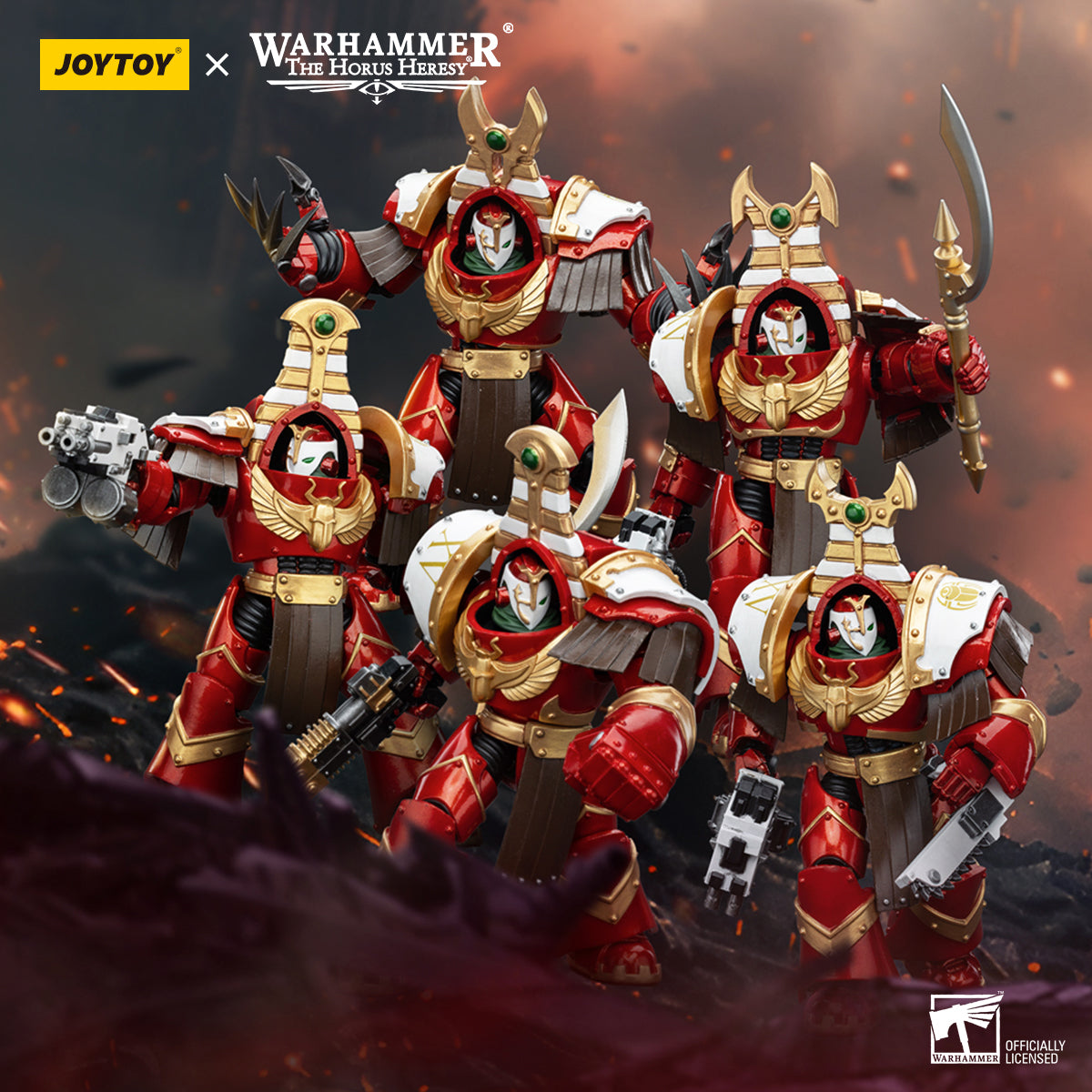 JOYTOY 1/18 Scale Warhammer The Horus Heresy Thousand Sons Sekhmet Terminator Cabal Action Figure - Collectible Model for Display, Gaming & Warhammer 40K Scenes