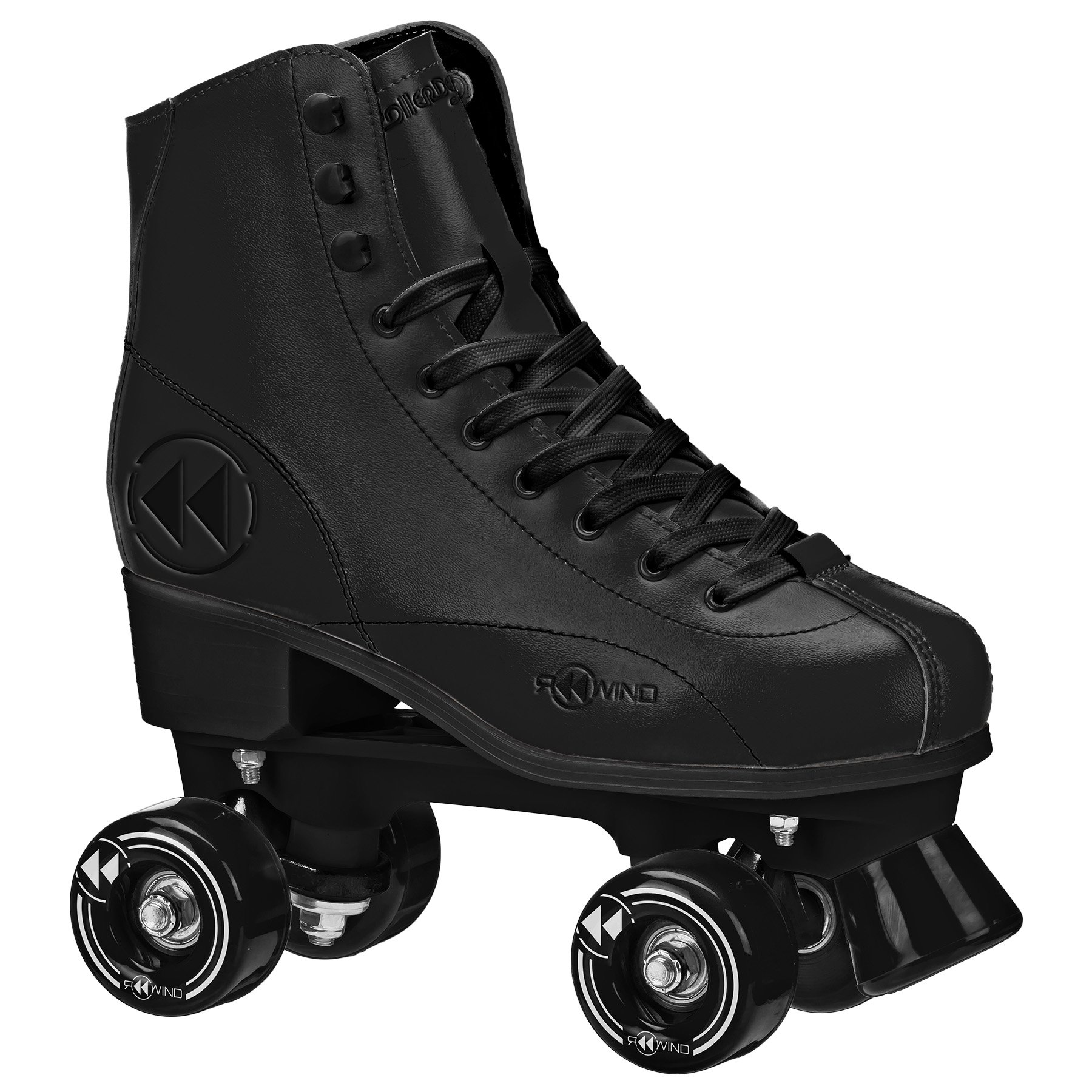 Reewind Men's Roller Skates for Adults - High Performance Outdoor & Indoor Skates for Fitness, Rink, Street Skating - Comfortable Quad Roller Skates with Adjustable Toe Stops