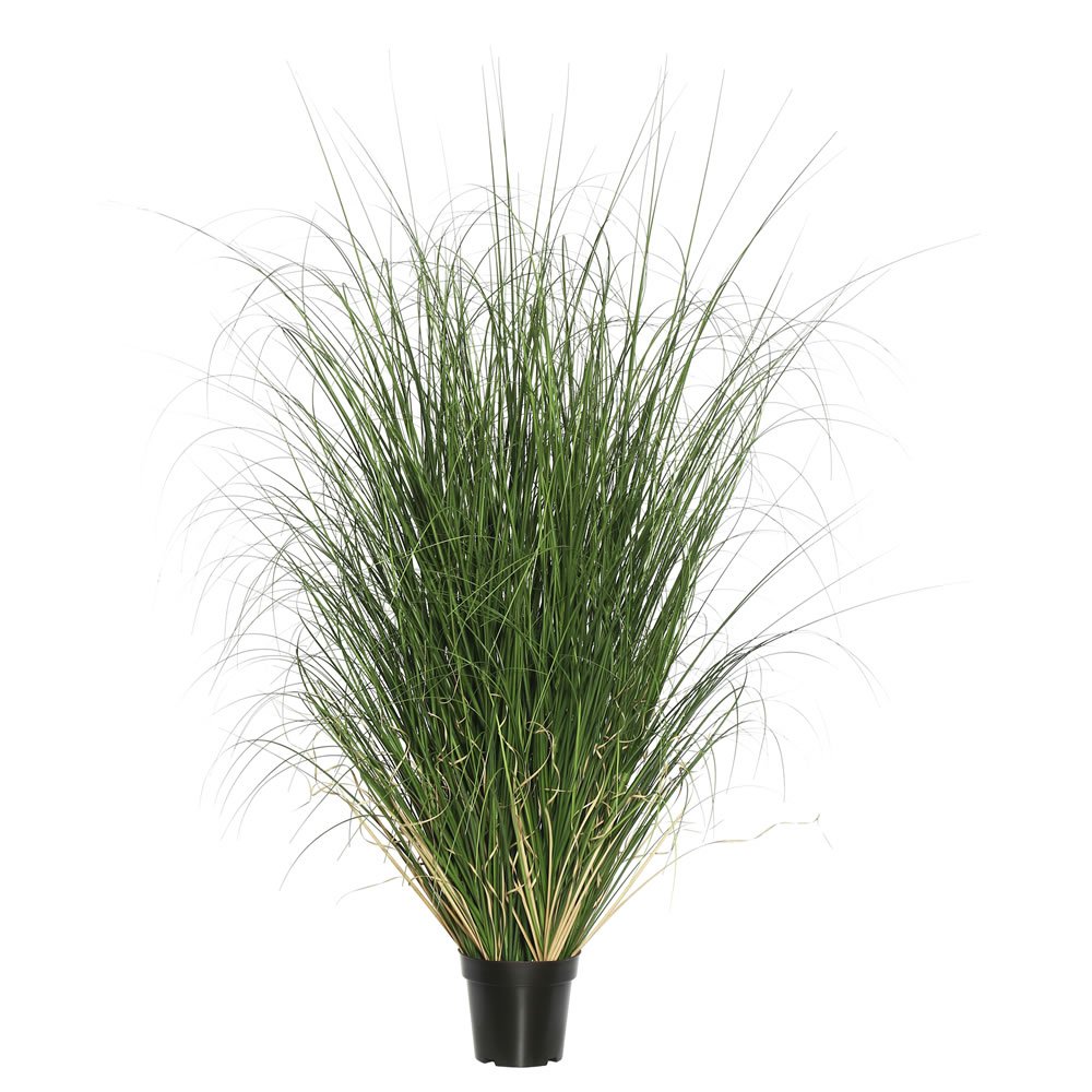 X960 Artificial Grass with Planter - 60 Inch Realistic Fake Grass for Indoor/Outdoor Decor, Balcony, Patio, and Office Plants
