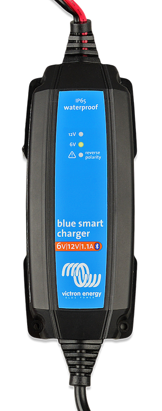 Blue Smart IP65 Waterproof 6V/12V 1.1A Battery Charger with DC Connector - Perfect for Marine, RV, Motorcycle & Outdoor Power Equipment (AU/NZ)