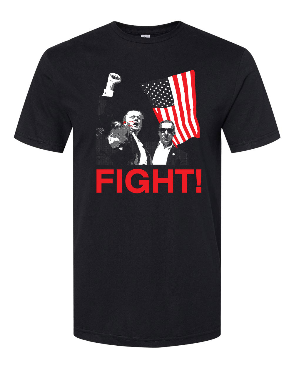 Donald Trump July 13 2024 Commemorative T-Shirt - Political Rally & Protest Apparel - American Flag Patriotic Tee for Campaign Events & Historical Collectors