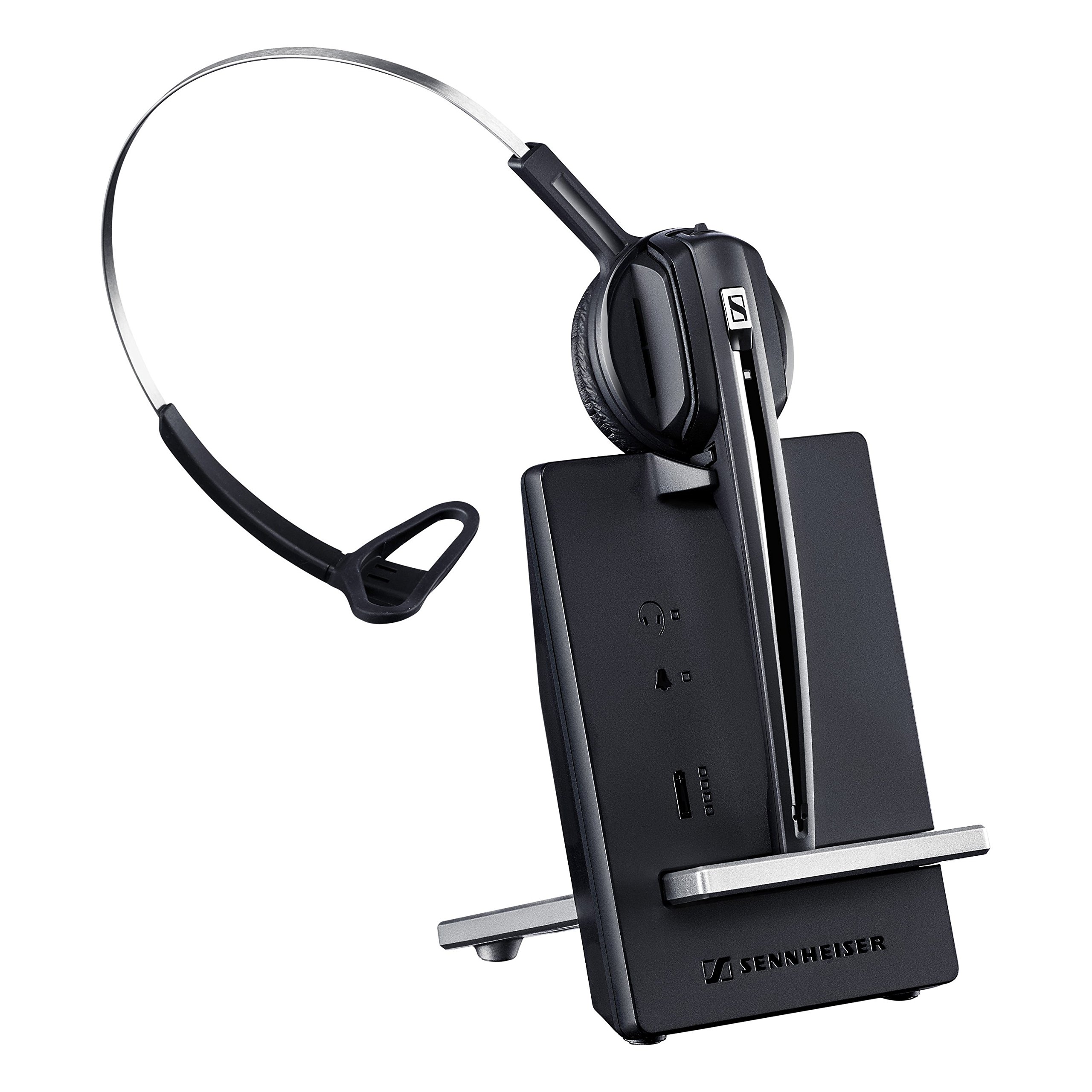 Sennheiser D 10 USB ML Wireless DECT Headset with Noise Cancelling Microphone - Skype for Business Certified, Softphone Compatible (Black) - Perfect for Office Calls, Remote Work & Video Conferencing