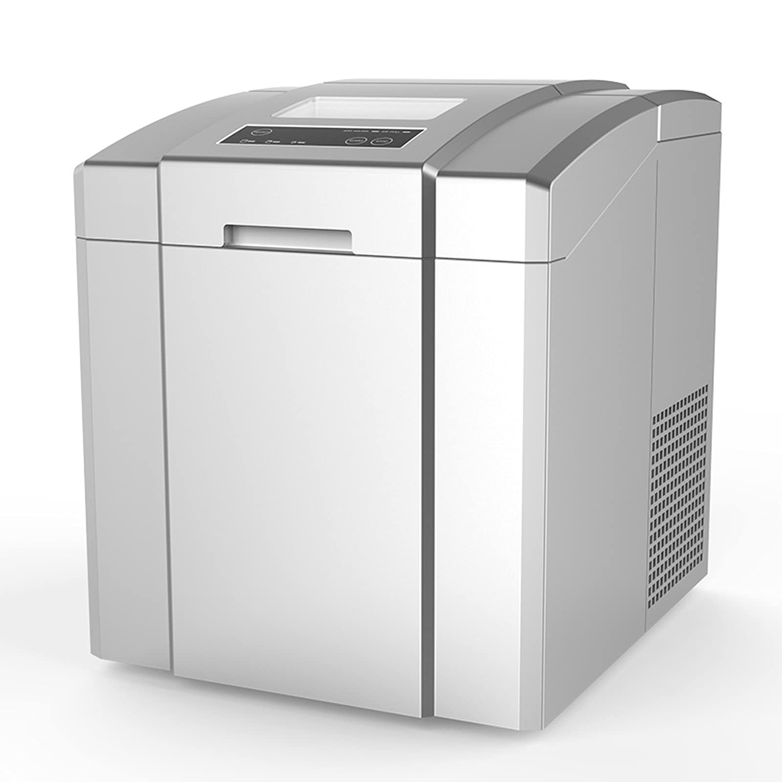 XYXH Compact Self-Cleaning Countertop Ice Maker Machine - Portable Ice Cube Maker with Low Noise, Easy to Use for Cocktails, Sodas & Water Bottles - Perfect for Home, Office, Parties & Outdoor Activities