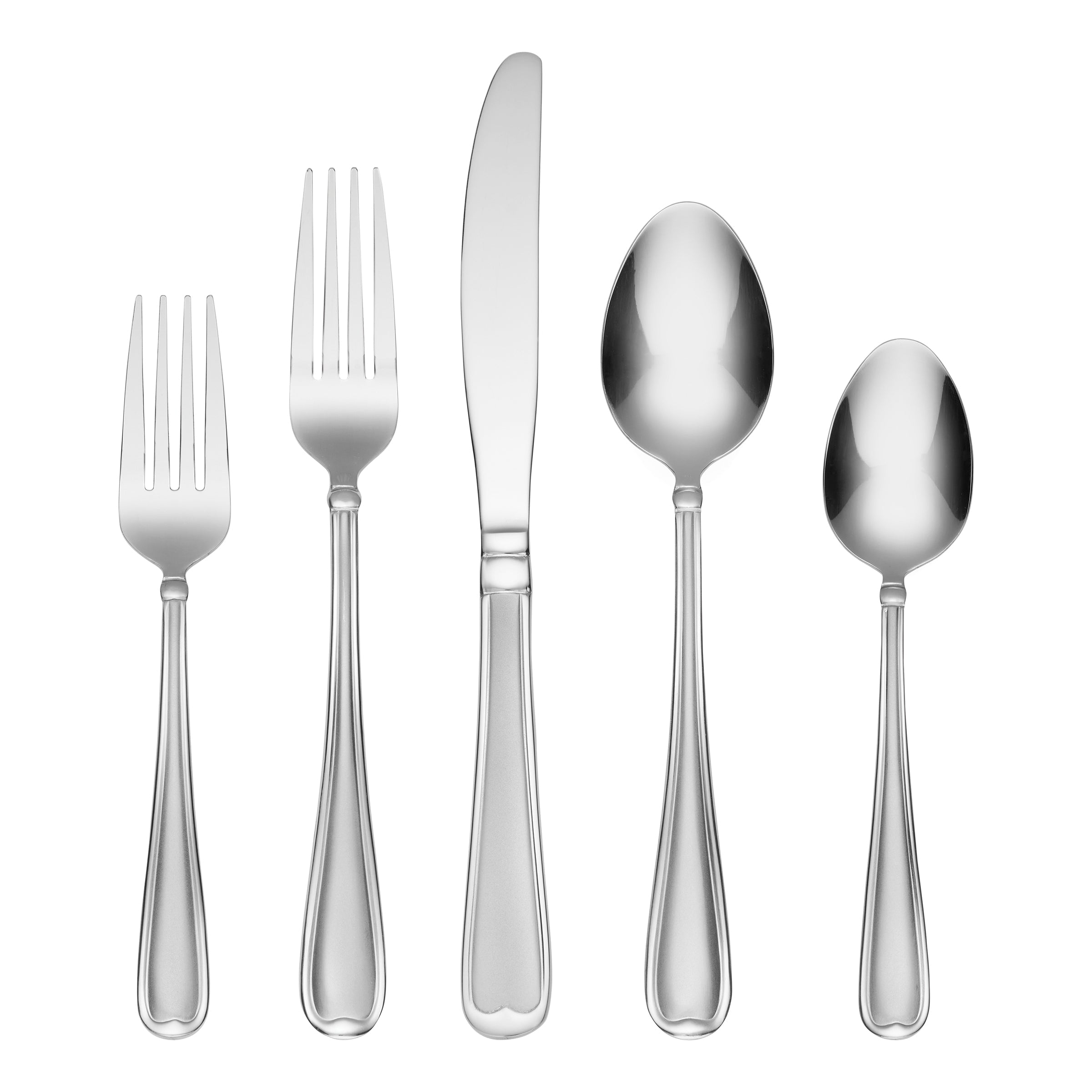 Allure Sand 45-Piece Stainless Steel Flatware Set with Storage Caddy - Elegant Dinnerware for Formal Dining, Entertaining & Wedding Gifts