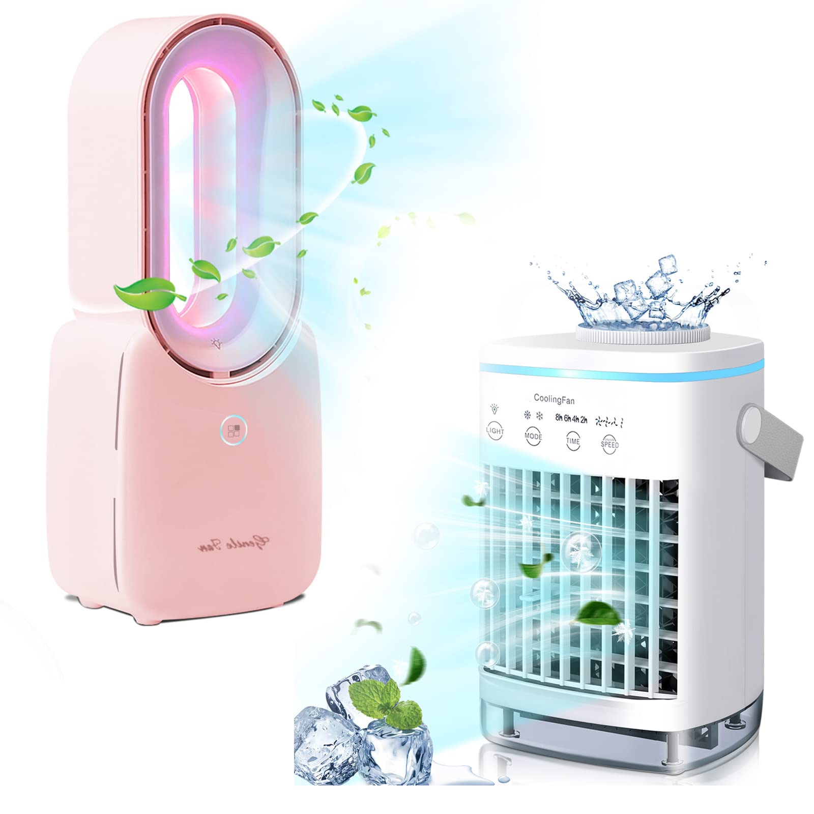 Misby 2-in-1 Cooling Bundle - Portable Evaporative Air Cooler & 11.8