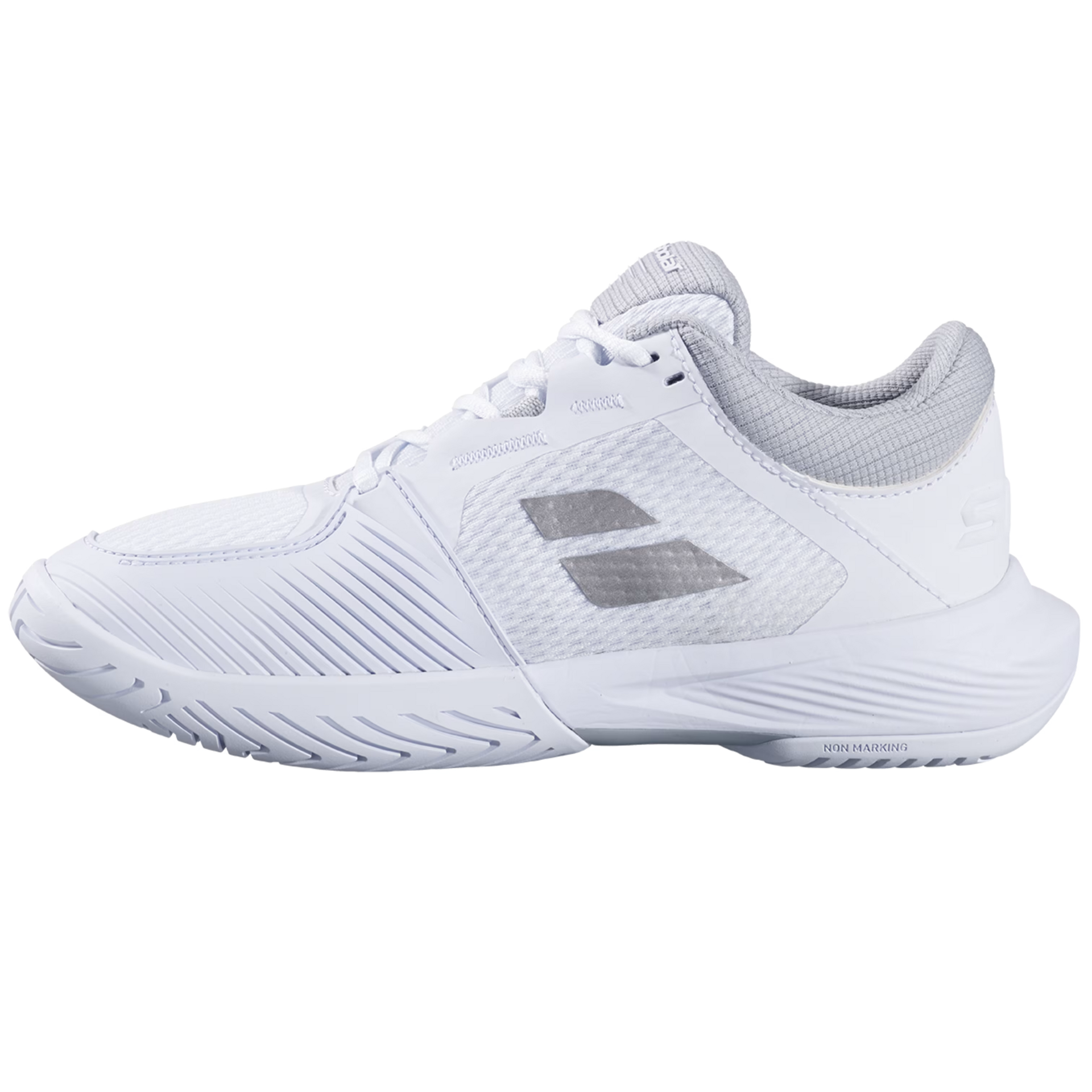 Babolat SFX4 All Court Women's Tennis Shoes - White/Silver - Lightweight & Supportive for Court Sports - Perfect for Tennis, Pickleball & Squash Players