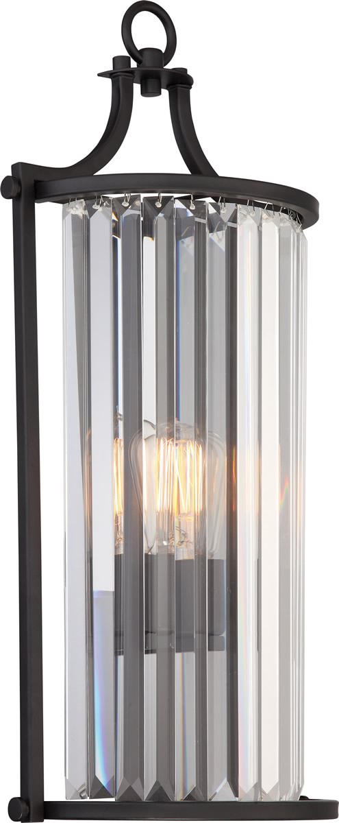 10W Krys Single Light Vanity & Wall Sconce in Aged Bronze Finish - Perfect for Bathroom, Bedroom, and Entryway Lighting