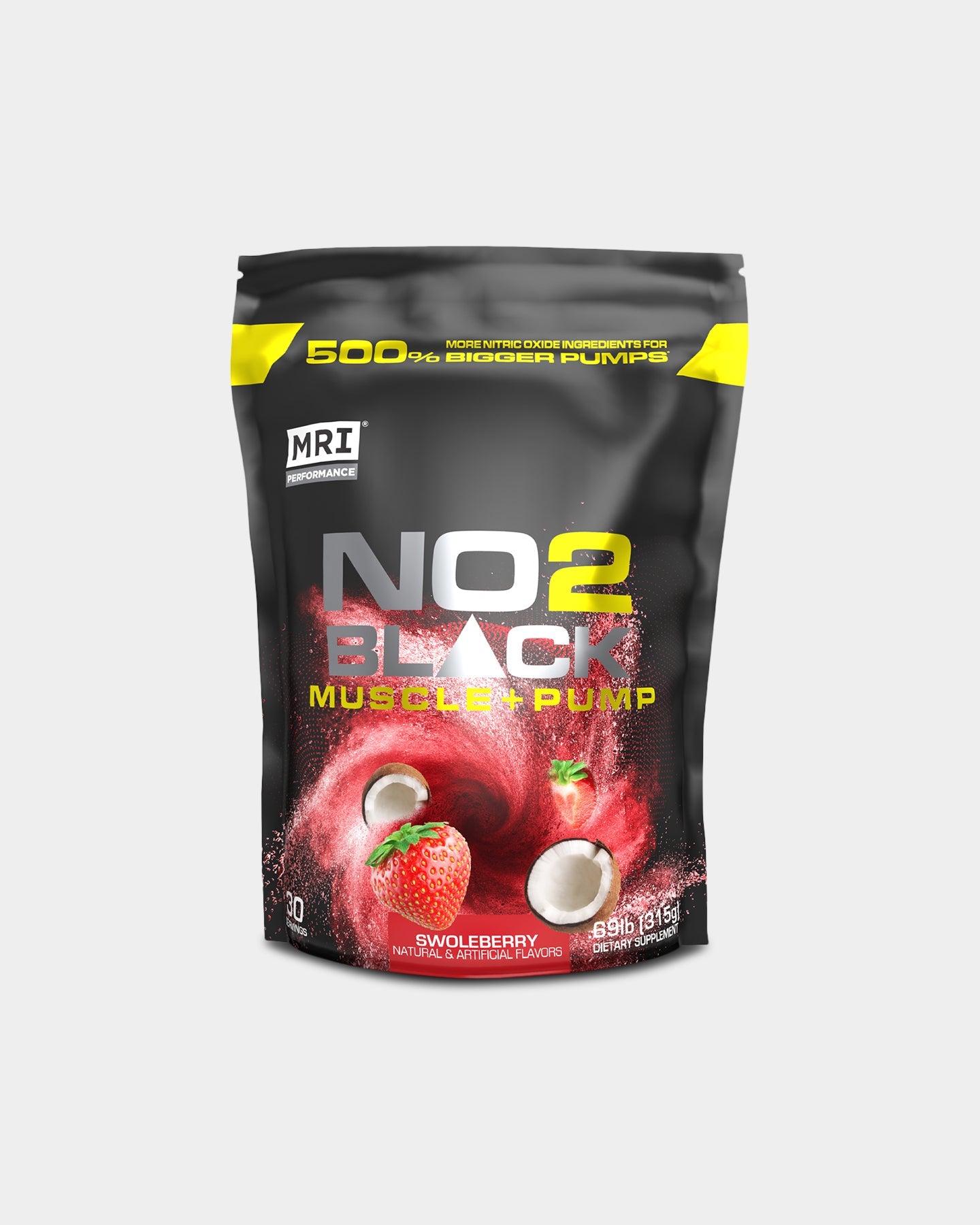 MRI Performance NO2 Black Pre-Workout Supplement - Boost Energy, Focus & Endurance for Intense Training & Gym Sessions