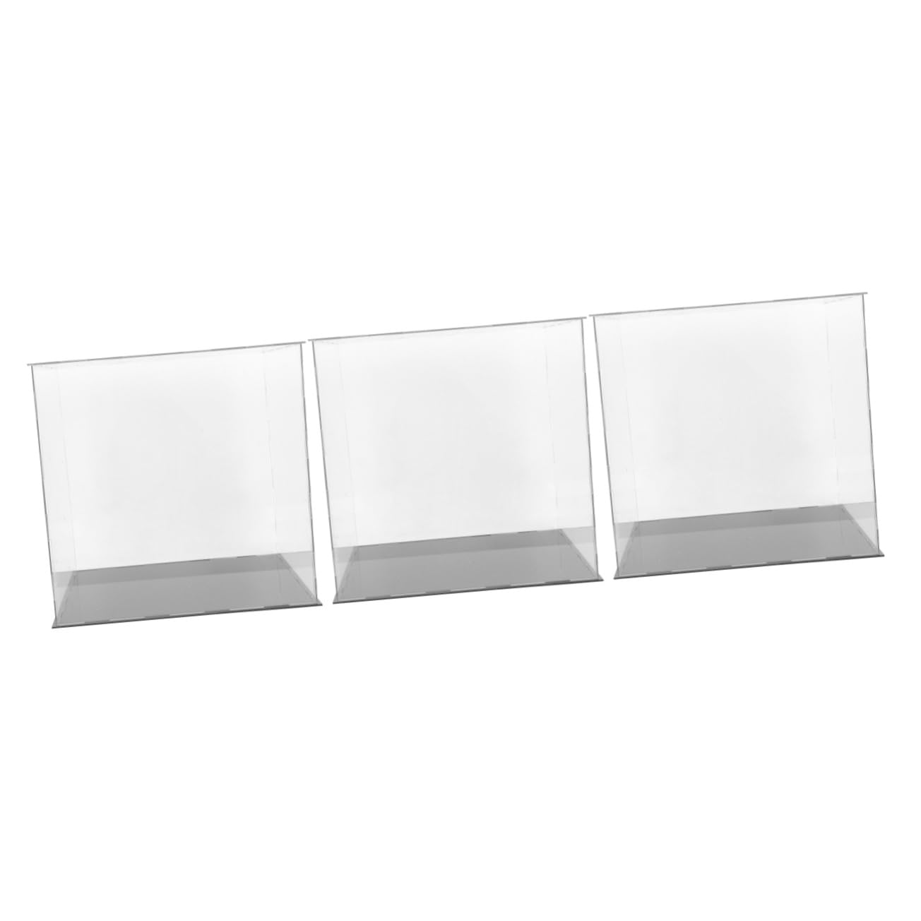 Kisangel 3-Piece Clear Acrylic Storage Box Set for Football & Basketball - Transparent Display Case for Sports Equipment, Home Organization & Collectibles - Perfect for Bedroom, Game Room, or Sports Memorabilia Display