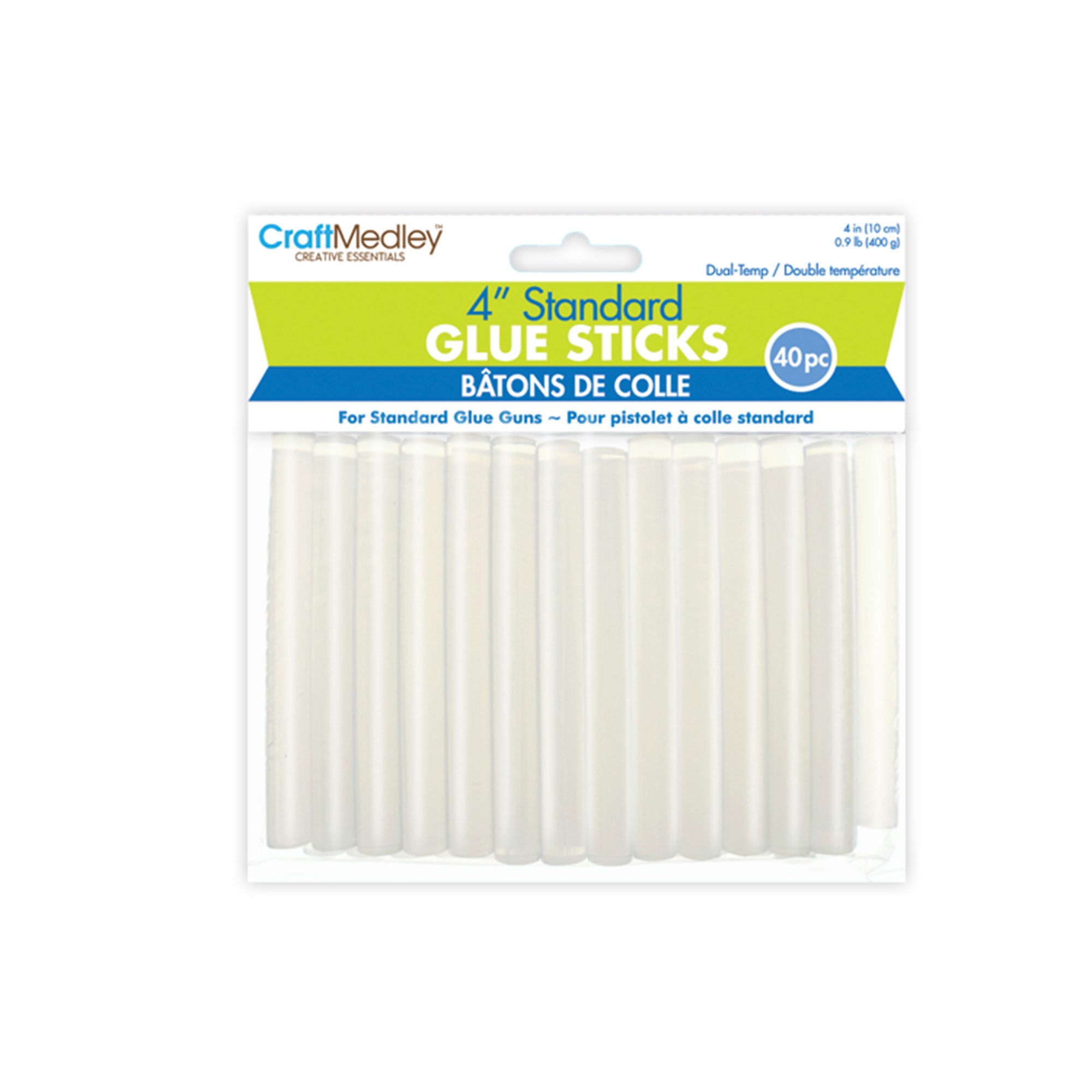 40 Pack Glue Sticks 4 Inch - Large Size Hot Melt Adhesive for DIY Crafts, School Projects, Woodworking & Home Repairs - Strong Bonding for Paper, Fabric, Wood & More