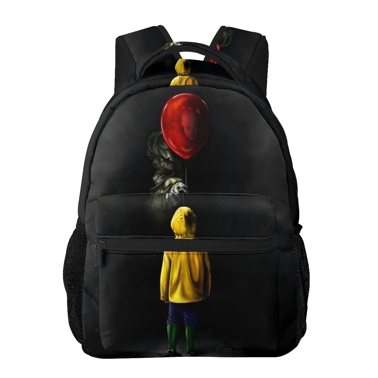 Kuellina Horror Movie Themed Lightweight Unisex Backpack - Large Capacity Travel Backpack for School, Work & Outdoor Adventures - Classic Design for Horror Fans & Everyday Use