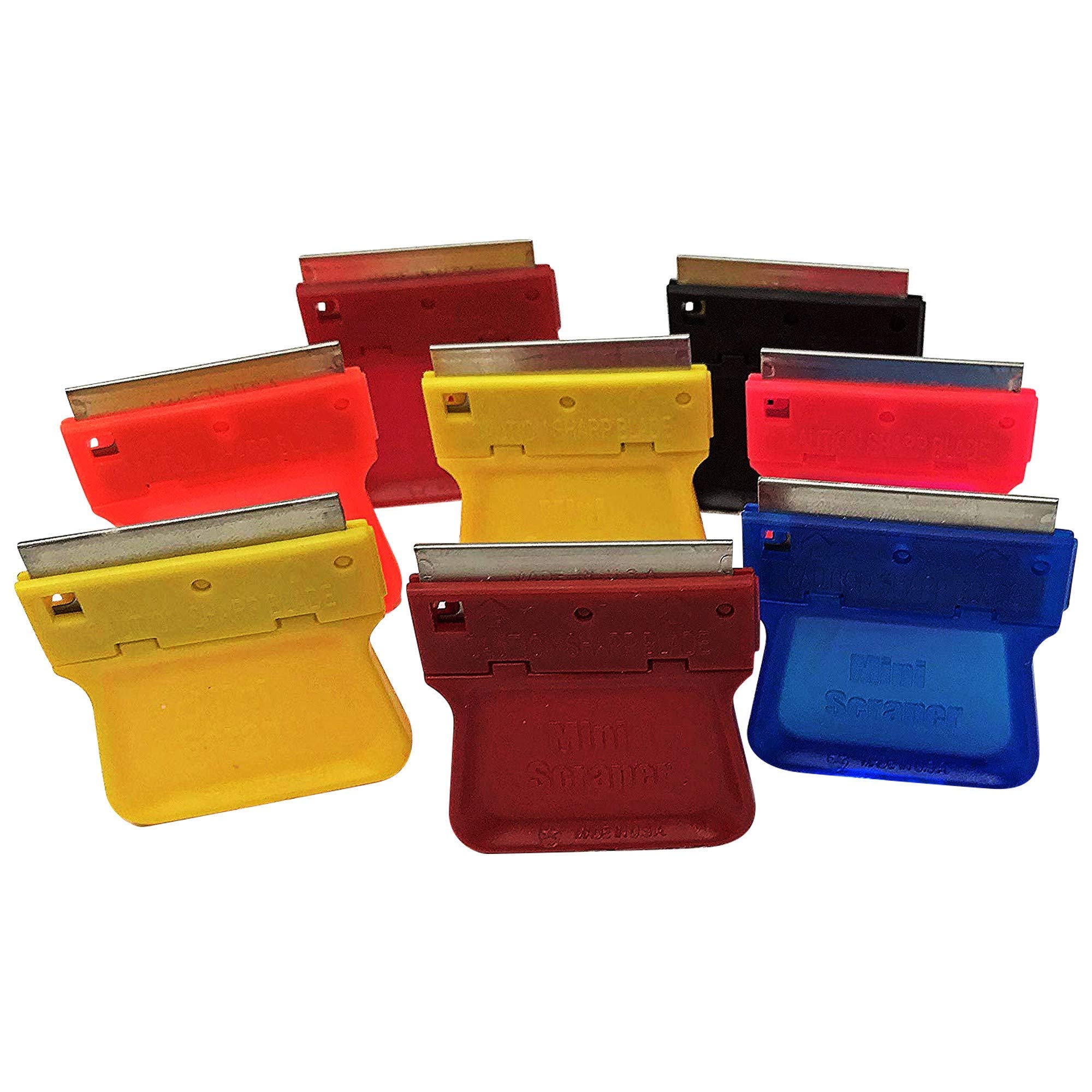 Original Mini Razor Scrapers - 8 Pack | Made in USA | Paint, Decals, Labels & Sticker Remover | Multi-Surface Scraper for Glass, Tile, Metal & More | Perfect for Home Improvement, DIY Projects & Auto Detailing