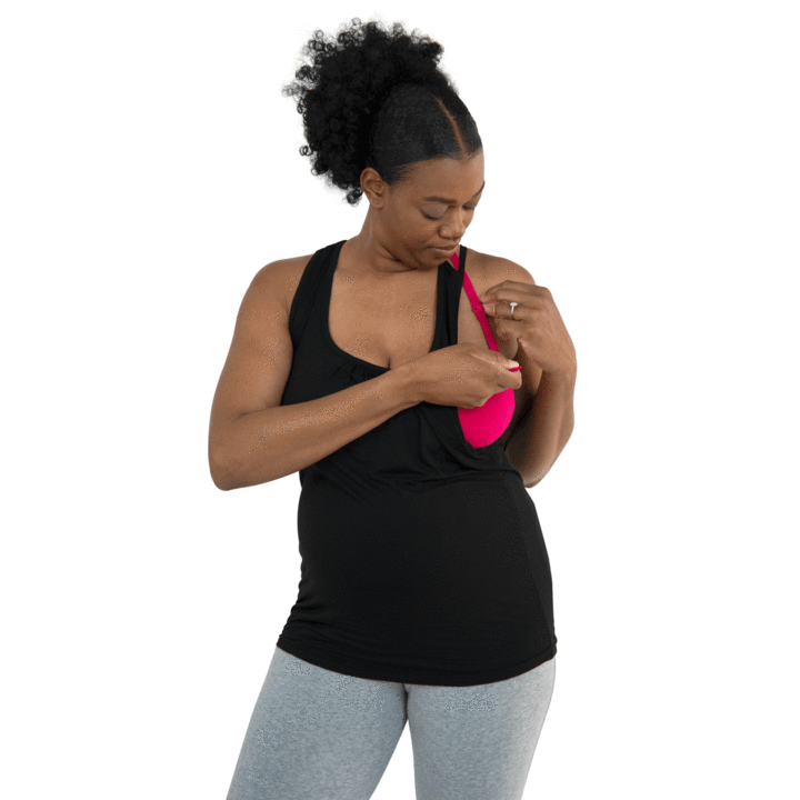 Bamboobies Easy Access Nursing Tank Top for Breastfeeding Moms - Comfortable & Stylish Maternity Wear for Day & Night Use