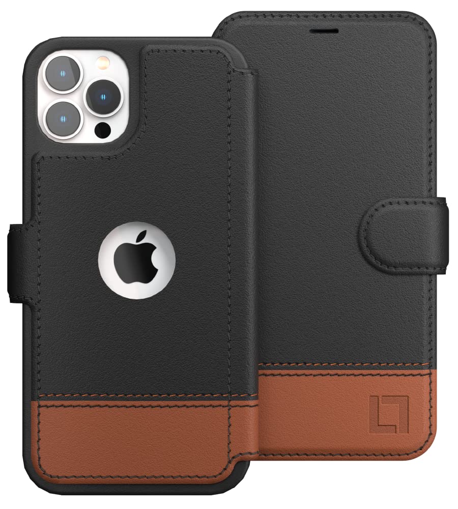 LUPA Legacy Slim Wallet Case for iPhone 11 Pro Max - Faux Leather Flip Cover with Credit Card Holder - Compatible with iPhone 11 Pro Max - Stylish Phone Purse Case for Women & Men (Smoky Cedar) - Perfect for Everyday Use, Travel & Business Meetings