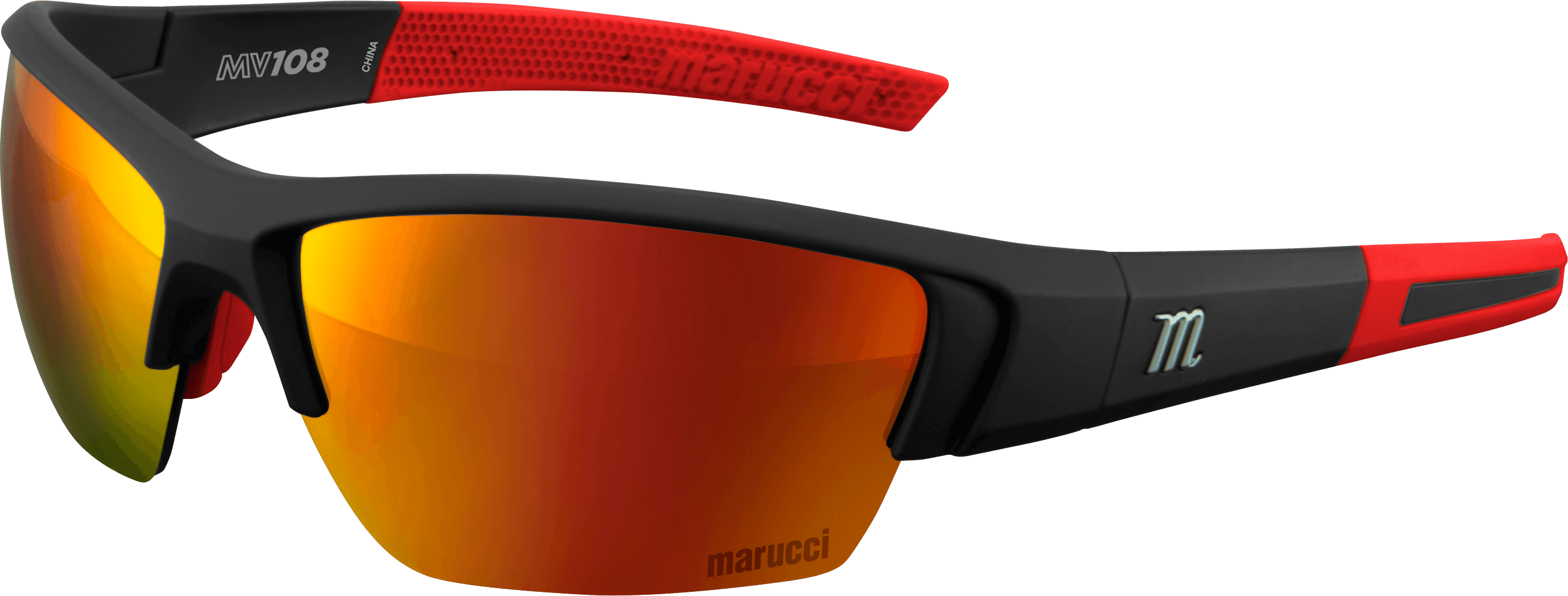Marucci MV108 Performance Sunglasses for Baseball & Outdoor Sports - Polarized UV Protection, Lightweight Frame - Perfect for Training, Games & Sunny Day Activities