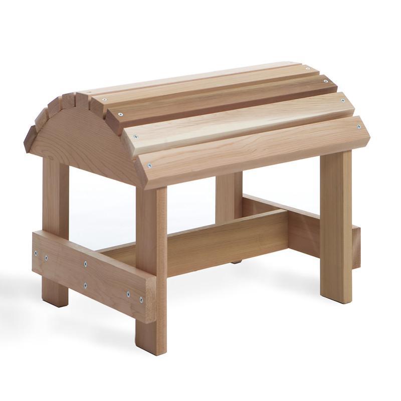 Premium Cedar Muskoka Ottoman - Handcrafted Outdoor Footrest & Storage Bench for Patio, Deck, or Garden - Weather-Resistant & Durable Cedar Wood Furniture