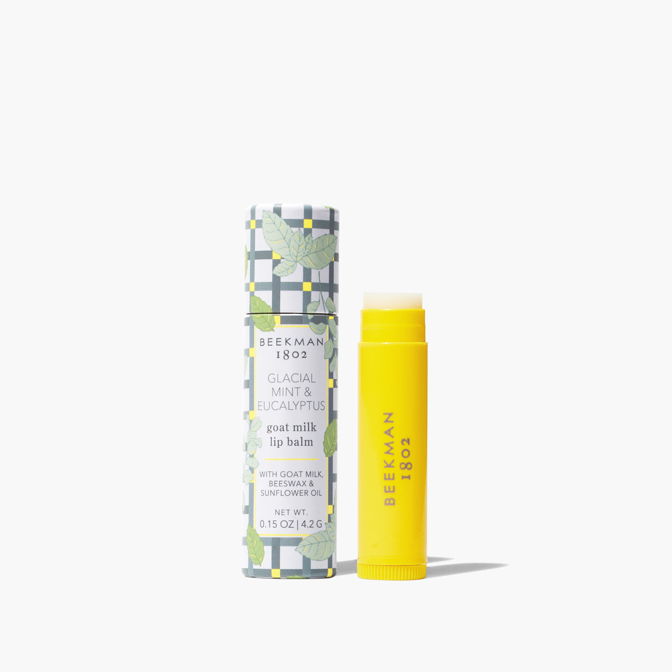 Glacial Mint & Eucalyptus Lip Balm - Soothing Moisturizing Lip Care for Dry, Chapped Lips - Perfect for Winter, Hiking & Outdoor Activities