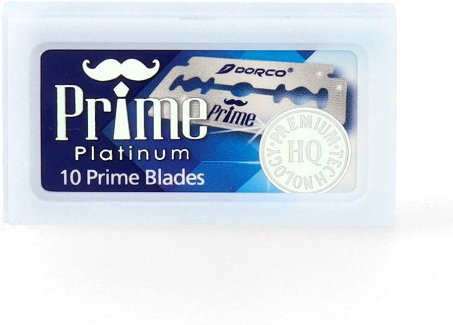 Dorco Prime Double Edge Razor Blades - 100 Count | Ultra Sharp Stainless Steel Blades for Men & Women | Perfect for Shaving, Grooming & Travel | Smooth & Comfortable Shave Every Time