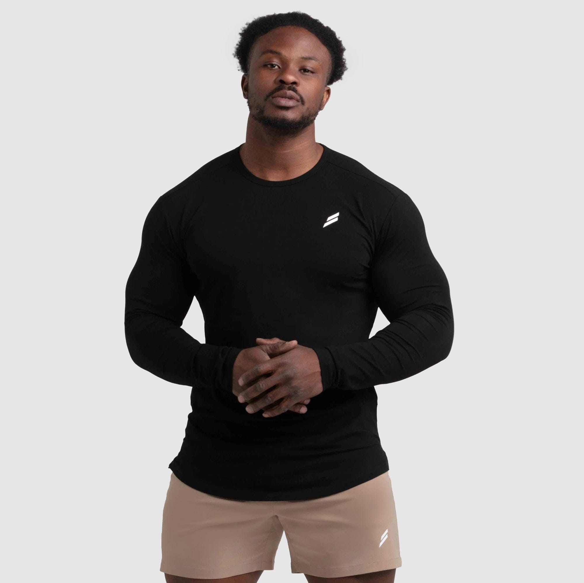 Mark Drop Long Sleeve Shirt for Men - Black Cotton Casual Button Down Shirt - Perfect for Office, Dating & Outdoor Activities