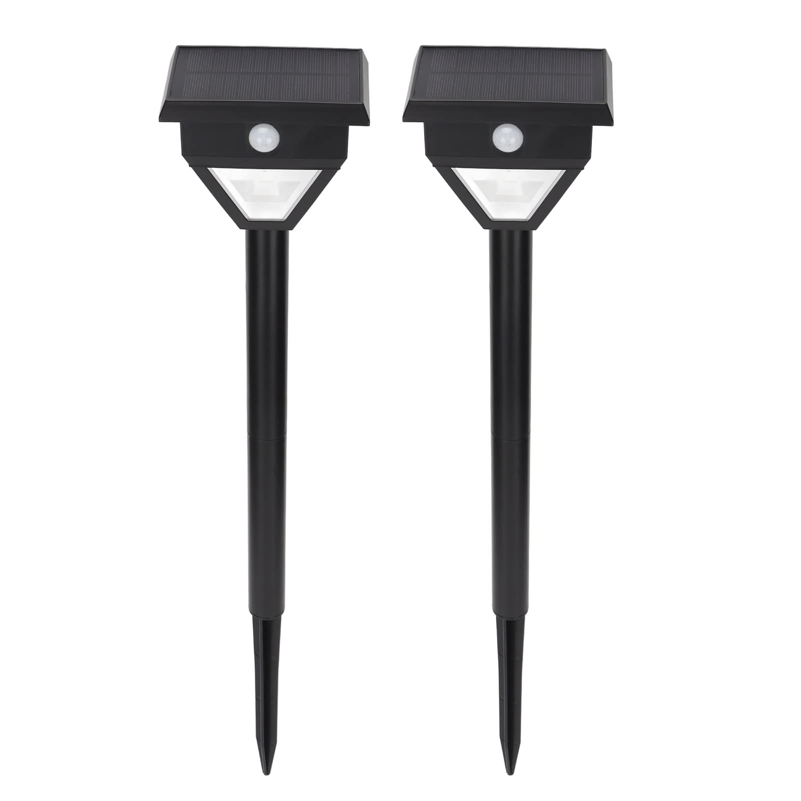 2 Pack Solar Garden Lights - Outdoor LED Flood Lights with IP65 Waterproof & Motion Sensor - Automatic Solar Powered Landscape Lighting for Lawn, Yard, Patio, Pathway & Driveway Security
