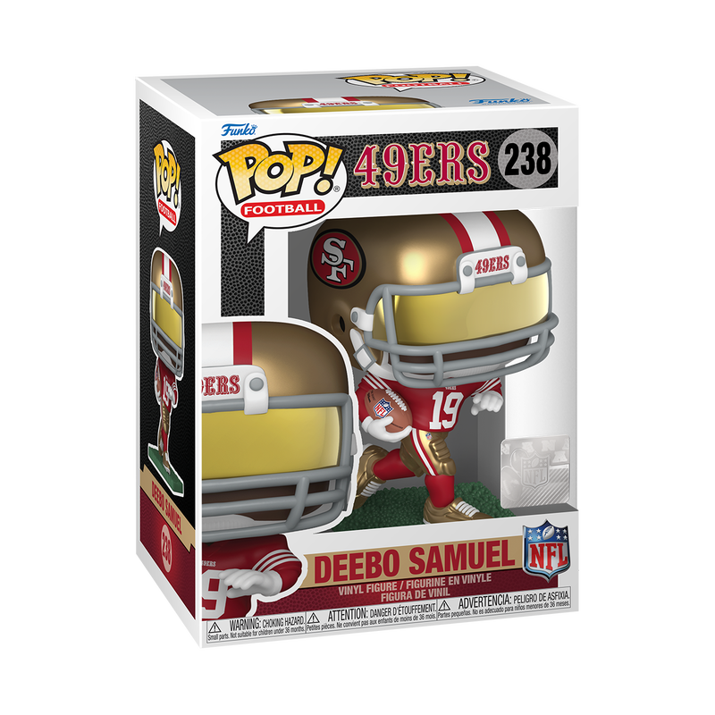 Deebo Samuel Funko Pop Vinyl Figure #238 - San Francisco 49ers NFL Collectible with Protective Case - Perfect for Sports Fans, Gift Giving, and Display Shelves