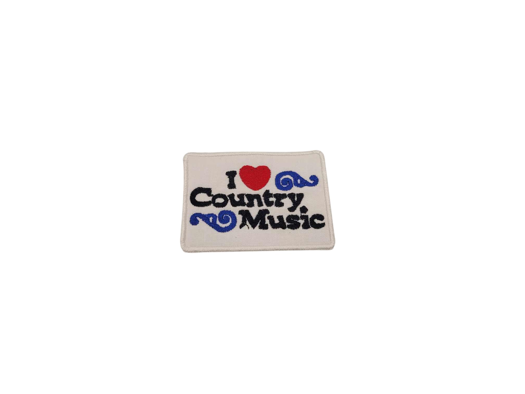 Country Music Iron On Patch - Embroidered Applique for Jackets, Hats & Bags - Perfect for DIY Customization & Gifts
