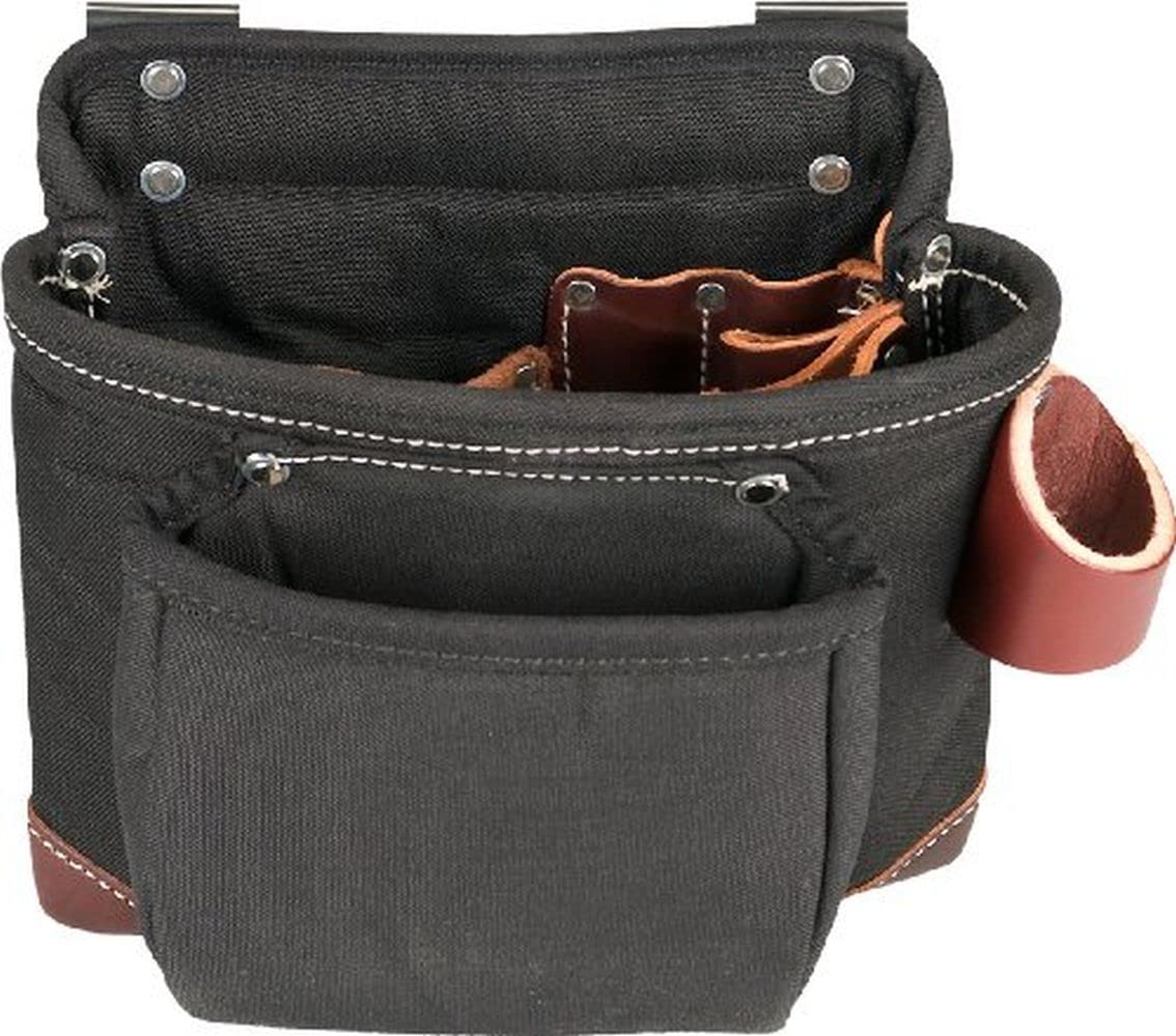 Occidental Leather 8517 Clip-On Carpenter Tool Bag - Durable Work Belt Pouch for Construction & Woodworking | Perfect for Hammers, Nails & Hand Tools