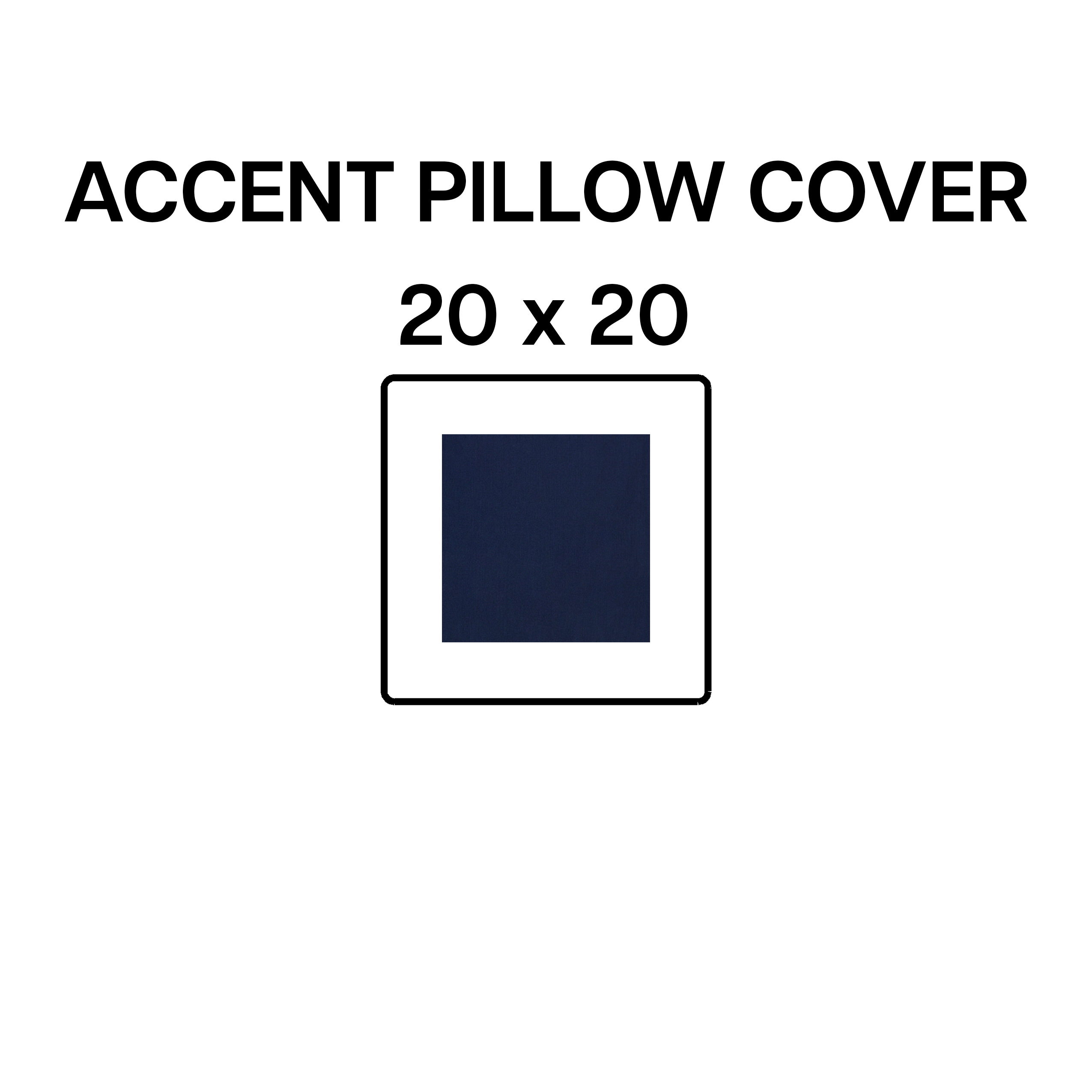 Royal Blue 20x20 Inch Accent Pillow Cover - Soft Decorative Throw Pillow Case for Sofa, Bed, Couch - Modern Home Decor (BP 642 63)