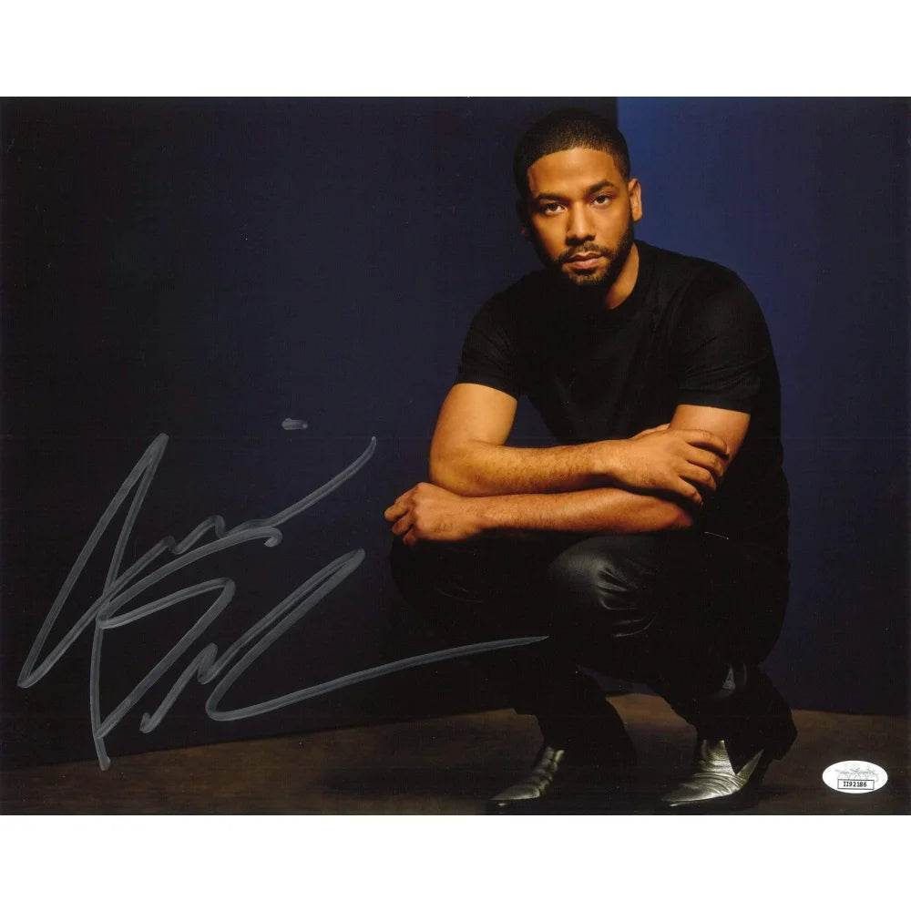 Jussie Smollett Autographed 11x14 Photo with JSA COA - Empire Jamal Lyon Signed Memorabilia - Perfect for TV Show Fans, Collectors & Framed Wall Decor
