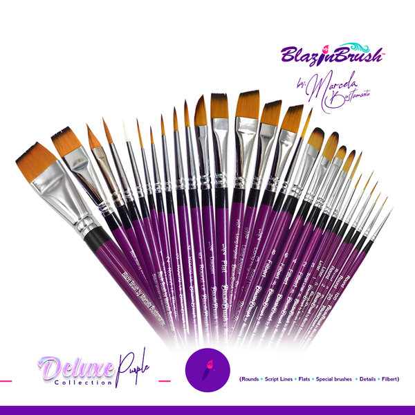 Premium 32-Piece Purple Makeup Brush Set - Professional Cosmetic Brushes for Foundation, Blending, Eyeshadow & More - Perfect for Makeup Artists & Beauty Enthusiasts