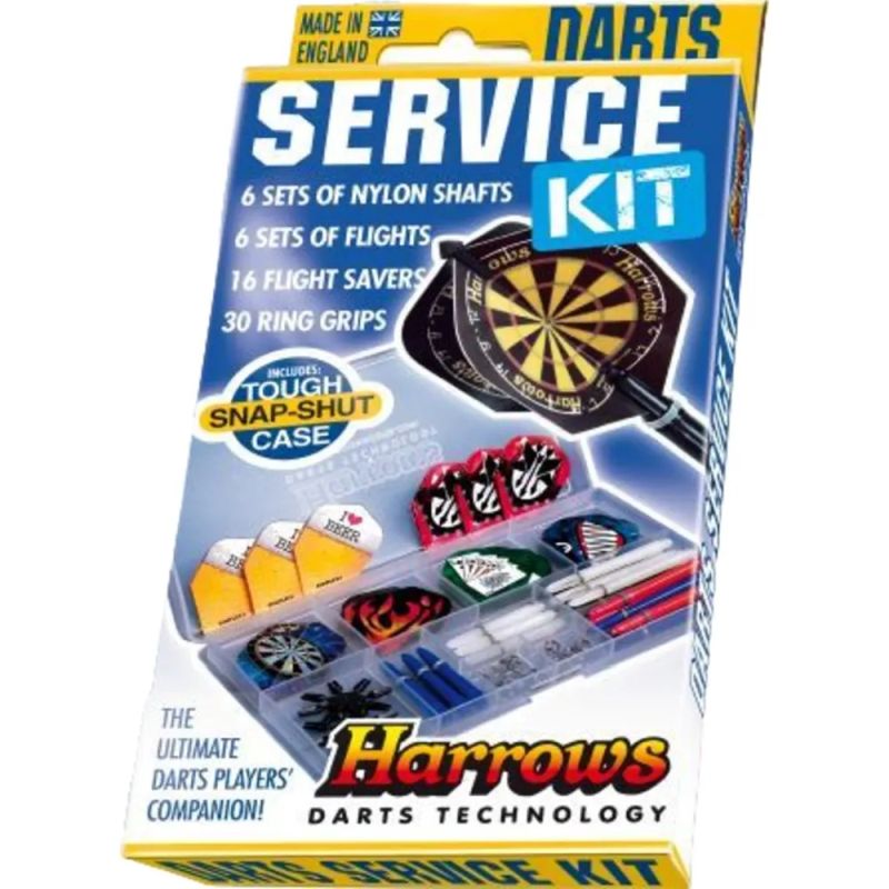 Harrows Professional Darts Service Kit - Tungsten Steel Tip Repair Tools for Dartboard Games | Perfect for Home, Bar & Tournament Play