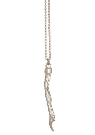 Pukeho Claw Pendant Necklace for Women - Large Silver Statement Jewelry - Perfect for Parties, Date Nights & Boho Fashion