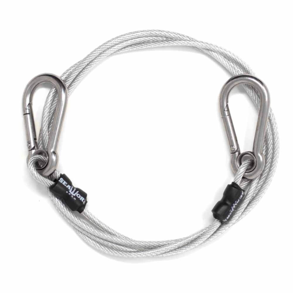 SeaWorx Premium Stainless Steel Trolling Rod Leash - Heavy Duty Saltwater Fishing Gear for Boat, Kayak & Offshore Angling - Secure Your Fishing Rods During Deep Sea & Freshwater Adventures