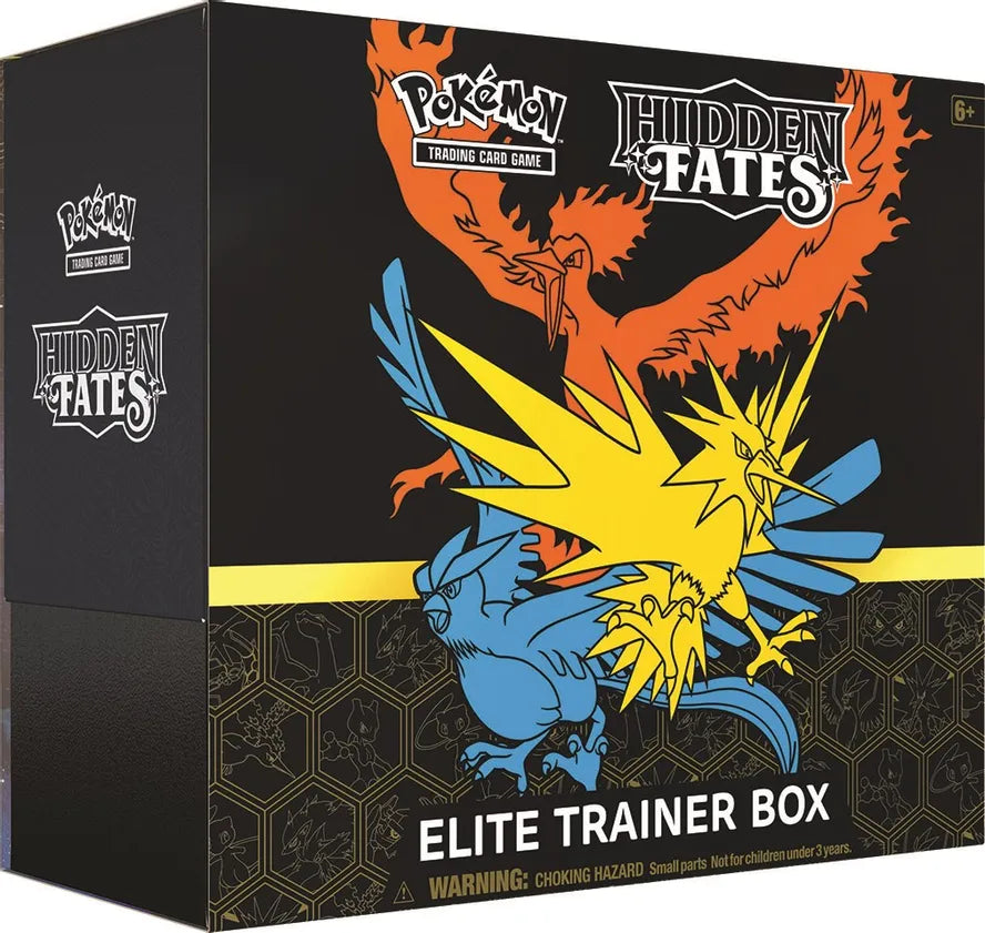Pokemon Hidden Fates Elite Trainer Box ETB - Collectible Trading Card Game Set for Pokemon TCG Players | Perfect for Battles, Trading & Display