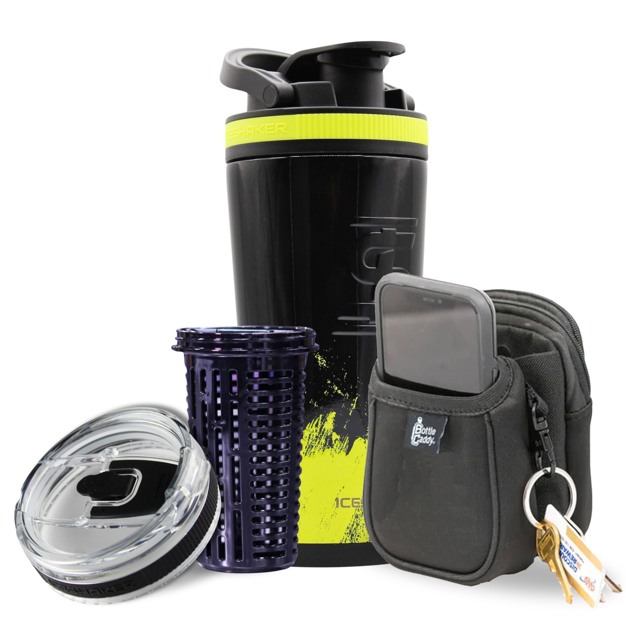 Joe Mennella IV Down The Freakin' Hatch 26oz Insulated Stainless Steel Ice Shaker Cup Bundle - Perfect for Gym, Workouts & Protein Shakes