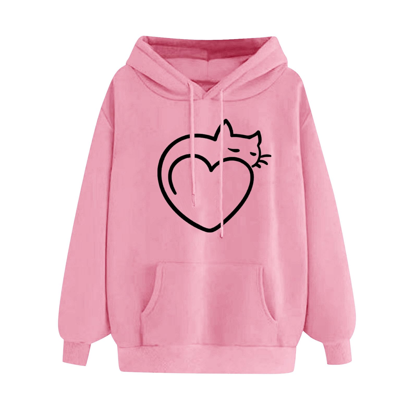 Oelaio Women's Zip Up Hoodie - Preppy Pickle Print Crewneck Sweatshirt for Casual Wear, Gym & Street Style Fashion