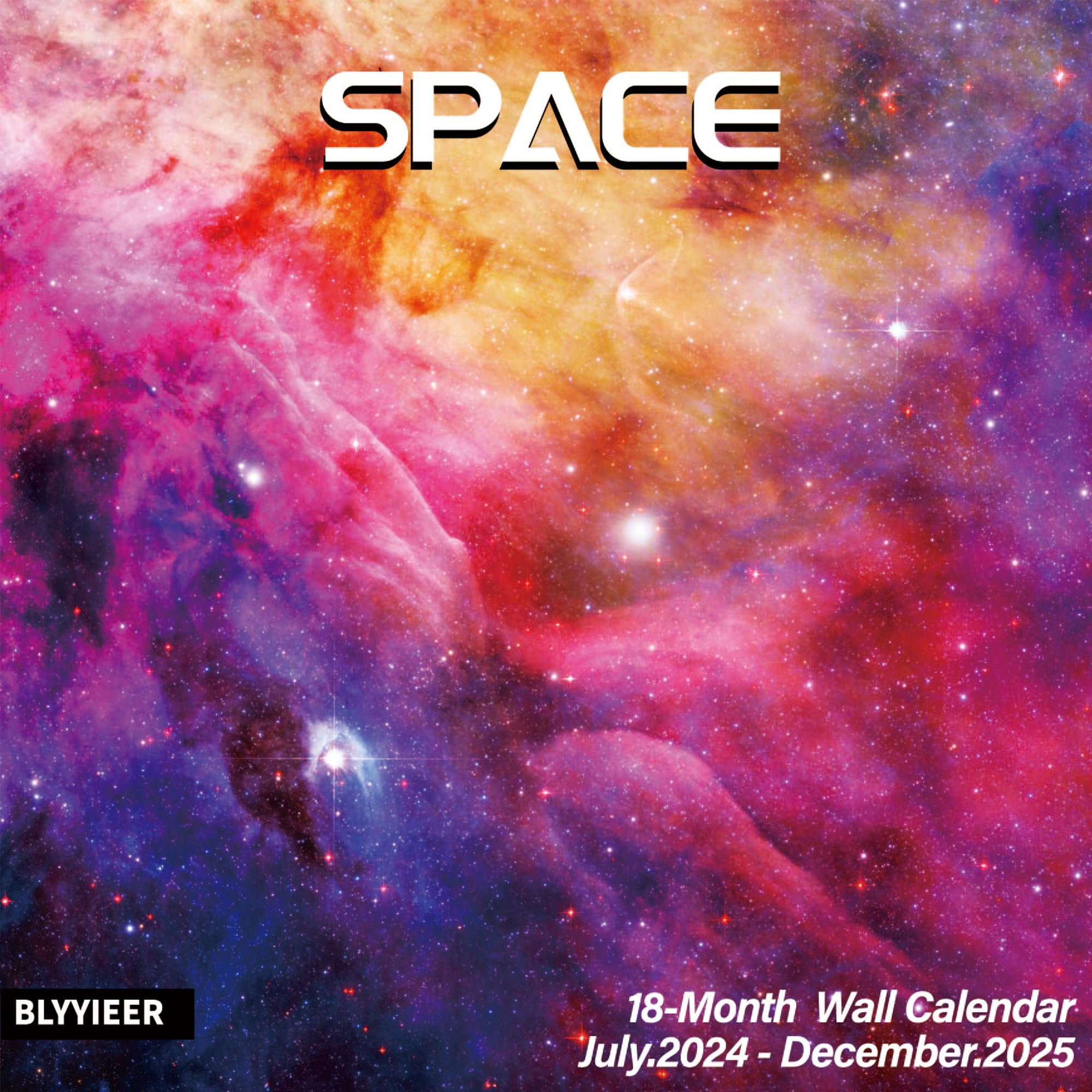2025 Space Wall Calendar - 18 Month Large Planner (July 2024-December 2025) | 12