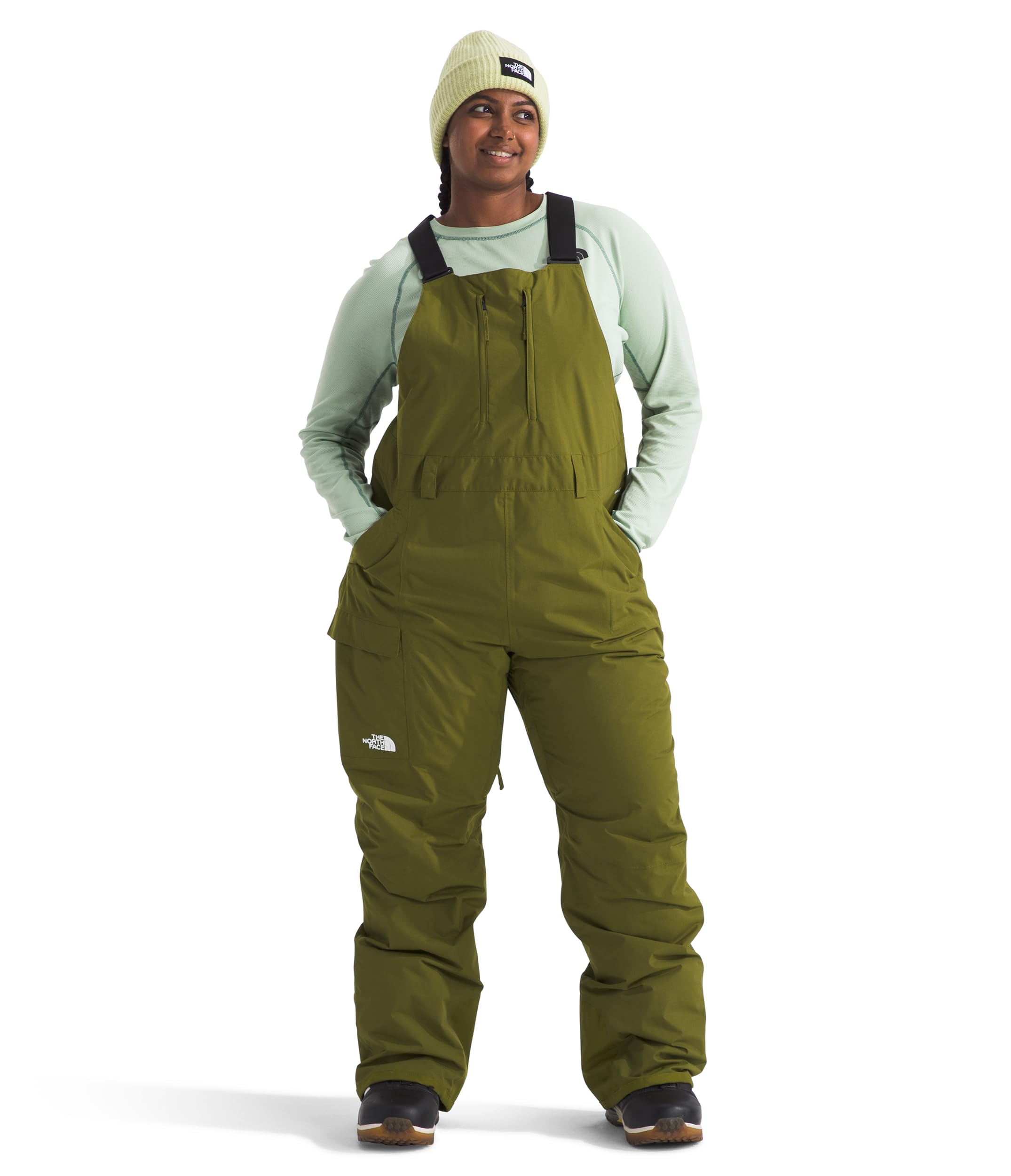 THE NORTH FACE Women's Freedom Insulated Bib - Waterproof Snow Bib Pants for Skiing, Snowboarding & Winter Sports (Standard & Plus Sizes Available) - Stay Warm & Dry on Mountain Adventures