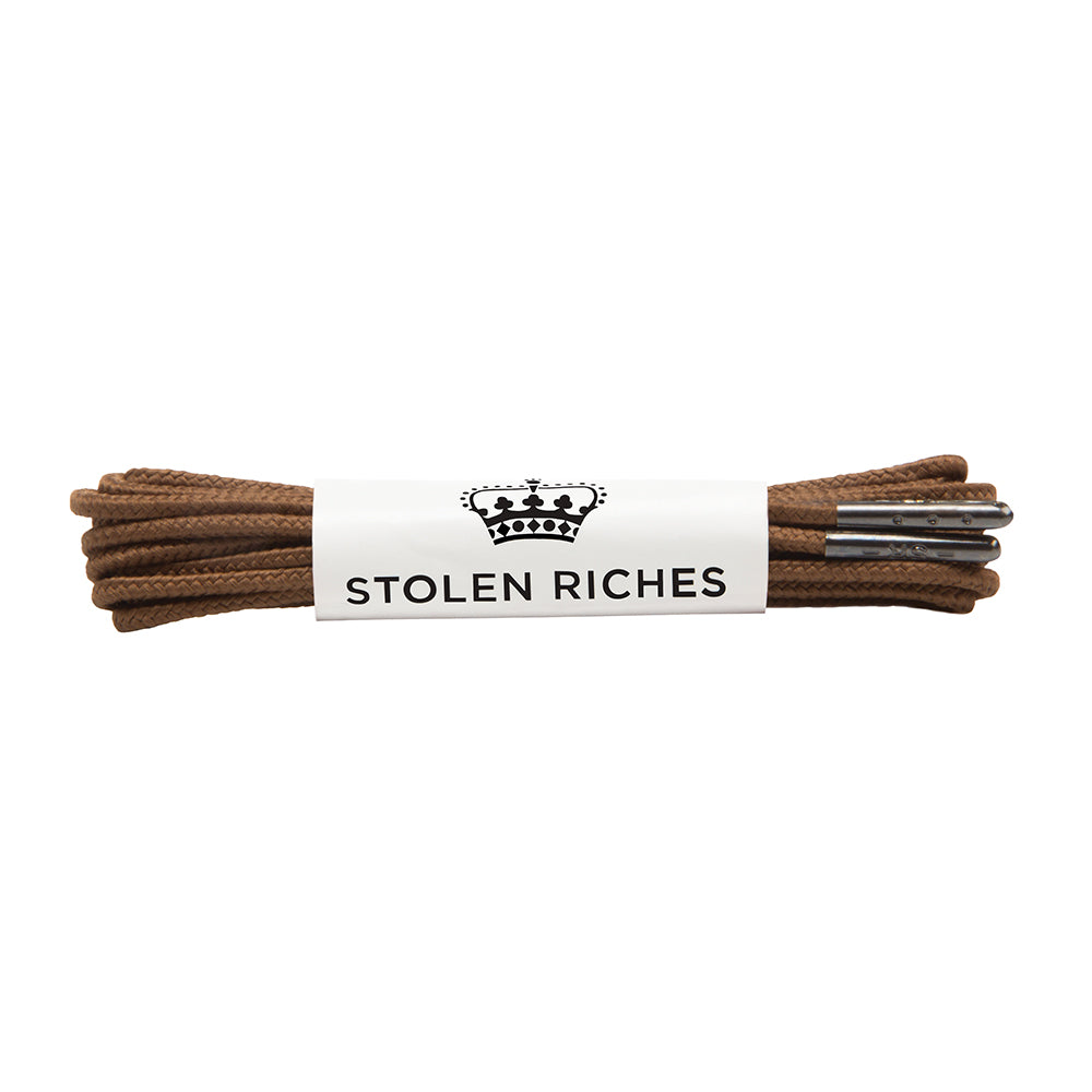 Gipper Brown Boot Shoelace - 54 Inches/137cm Long Durable Round Laces for Work Boots, Hiking & Military Shoes - Perfect for Outdoor, Work & Everyday Use