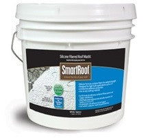SmartRoof™ Silicone Fibered Roof Mastic - Waterproof Sealant for Roof Repairs & Leak Protection - Perfect for Home Roofing, RV Roofs & Metal Roofs