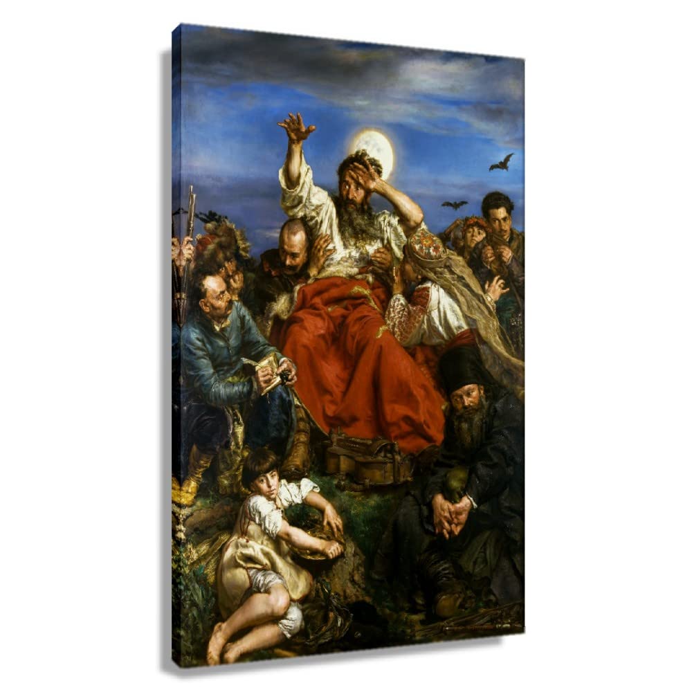 Jan Matejko Wernyhora Famous Painting Wall Art Print - Modern Framed Canvas Poster for Living Room, Bedroom, Bathroom & Kitchen Decor (24x36 inches, 60x90 cm) - Perfect for Home, Office & Gift Giving