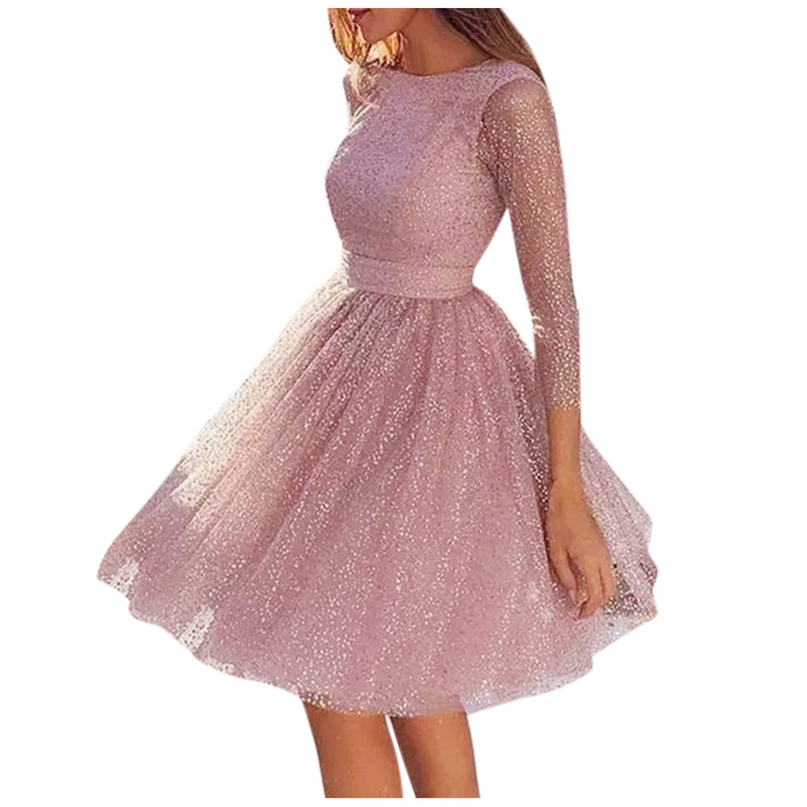 Elegant Backless Lace Summer Dress for Women - Sling Cross Wedding Party Evening Gown with O-Neck Design | Perfect for Beach Weddings, Cocktail Parties & Date Nights