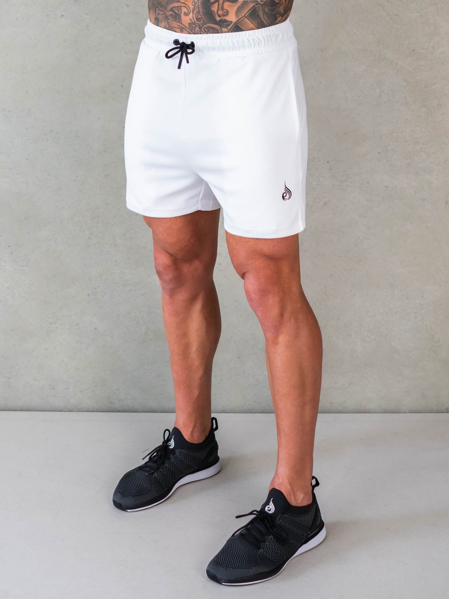 Octane Mesh Shorts for Men - Breathable White Running & Workout Shorts - Lightweight Athletic Gym Shorts for Jogging, Training & Outdoor Sports